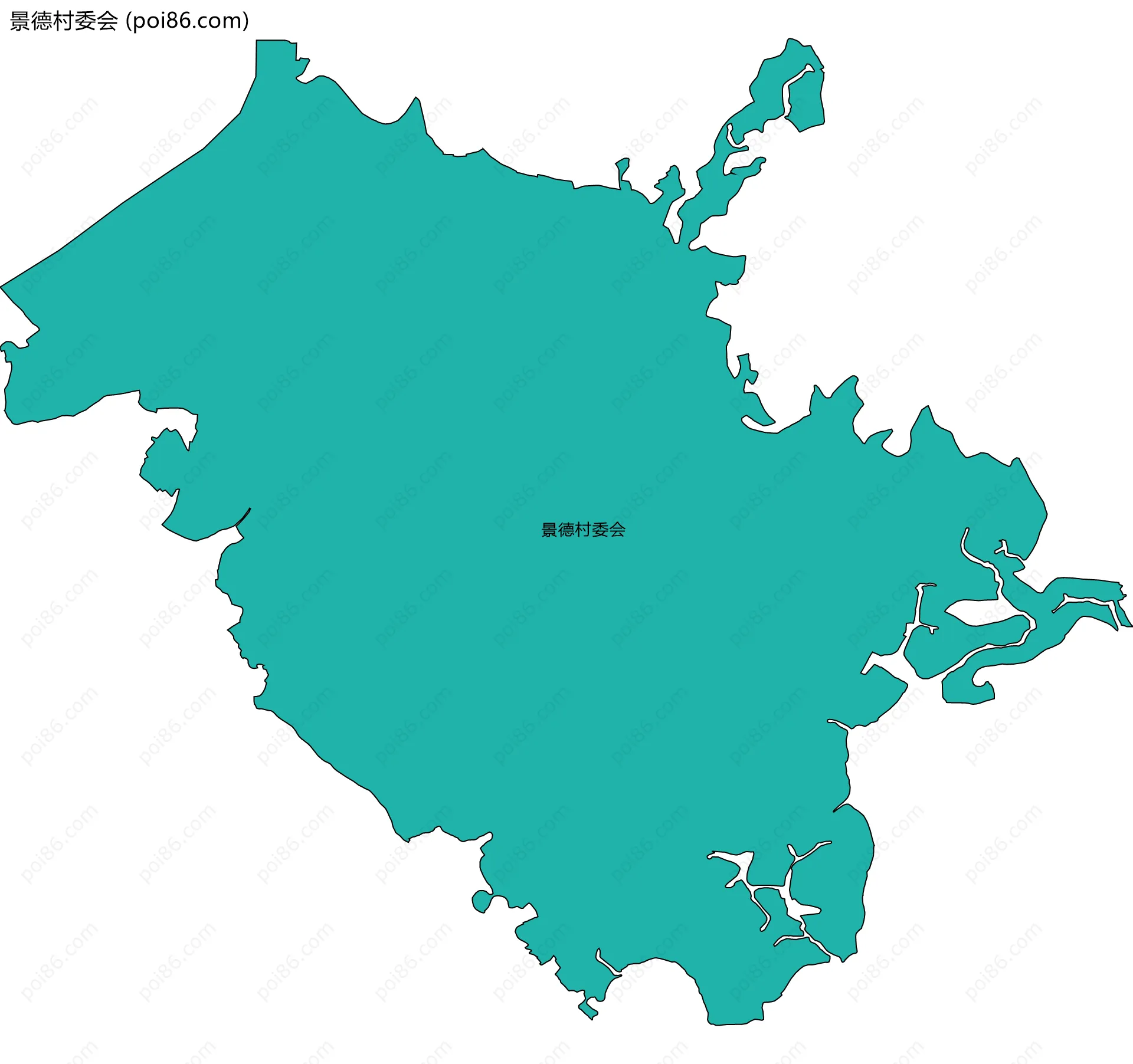 景德村委会边界地图