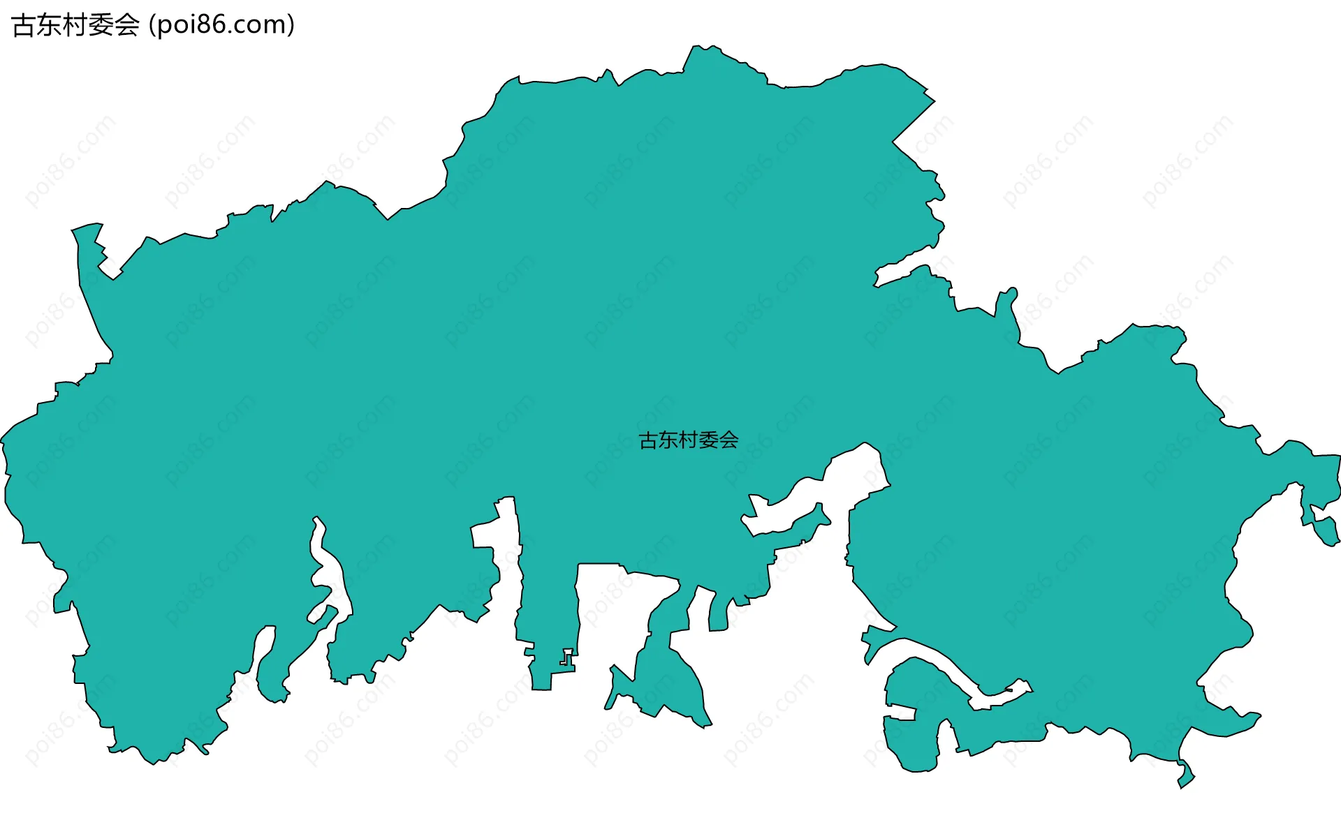 古东村委会边界地图