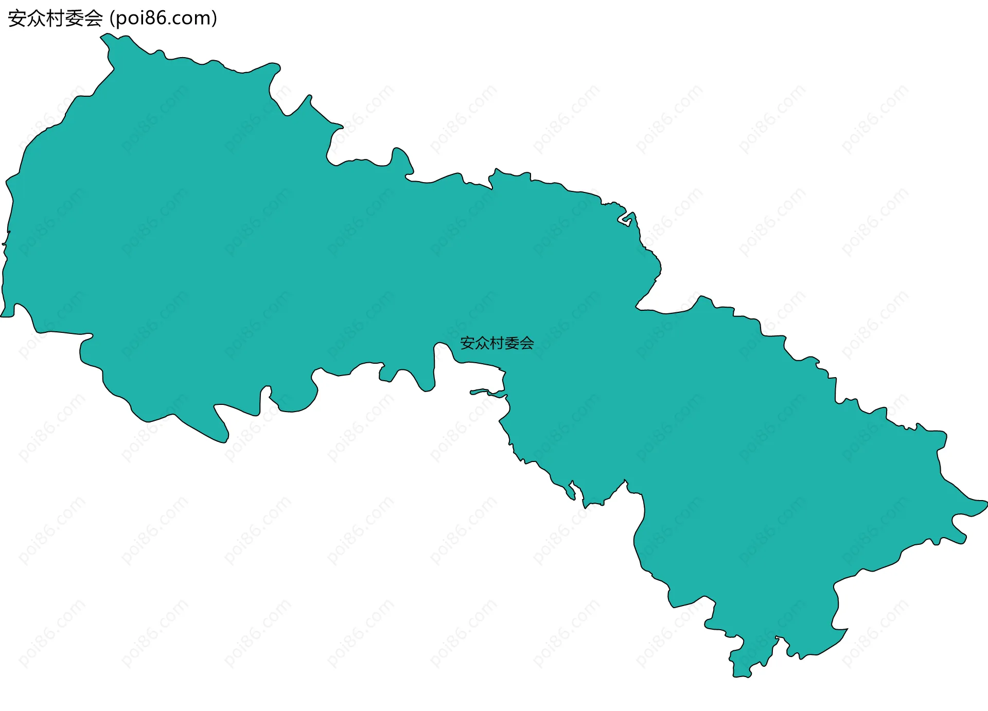 安众村委会边界地图