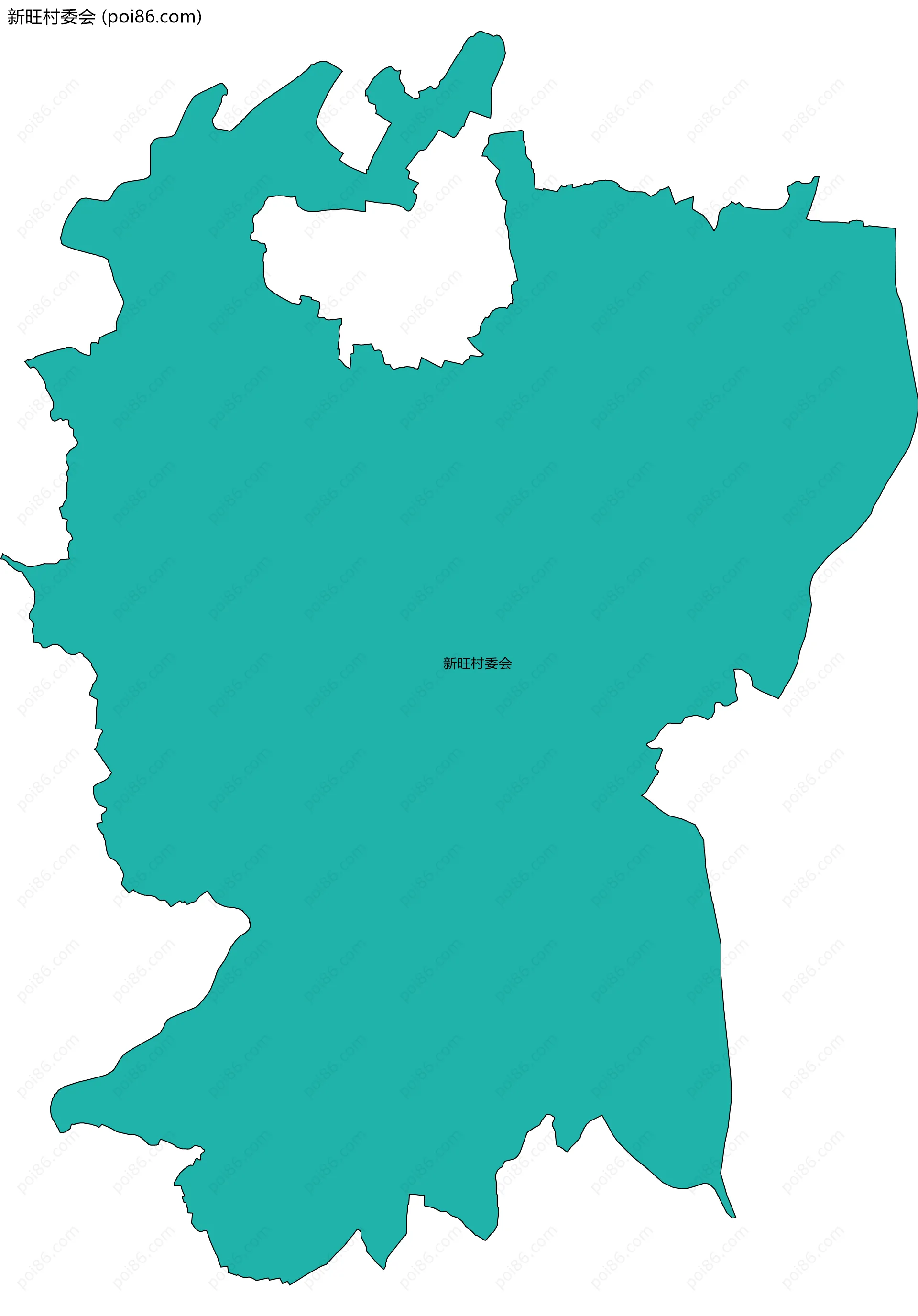 新旺村委会边界地图