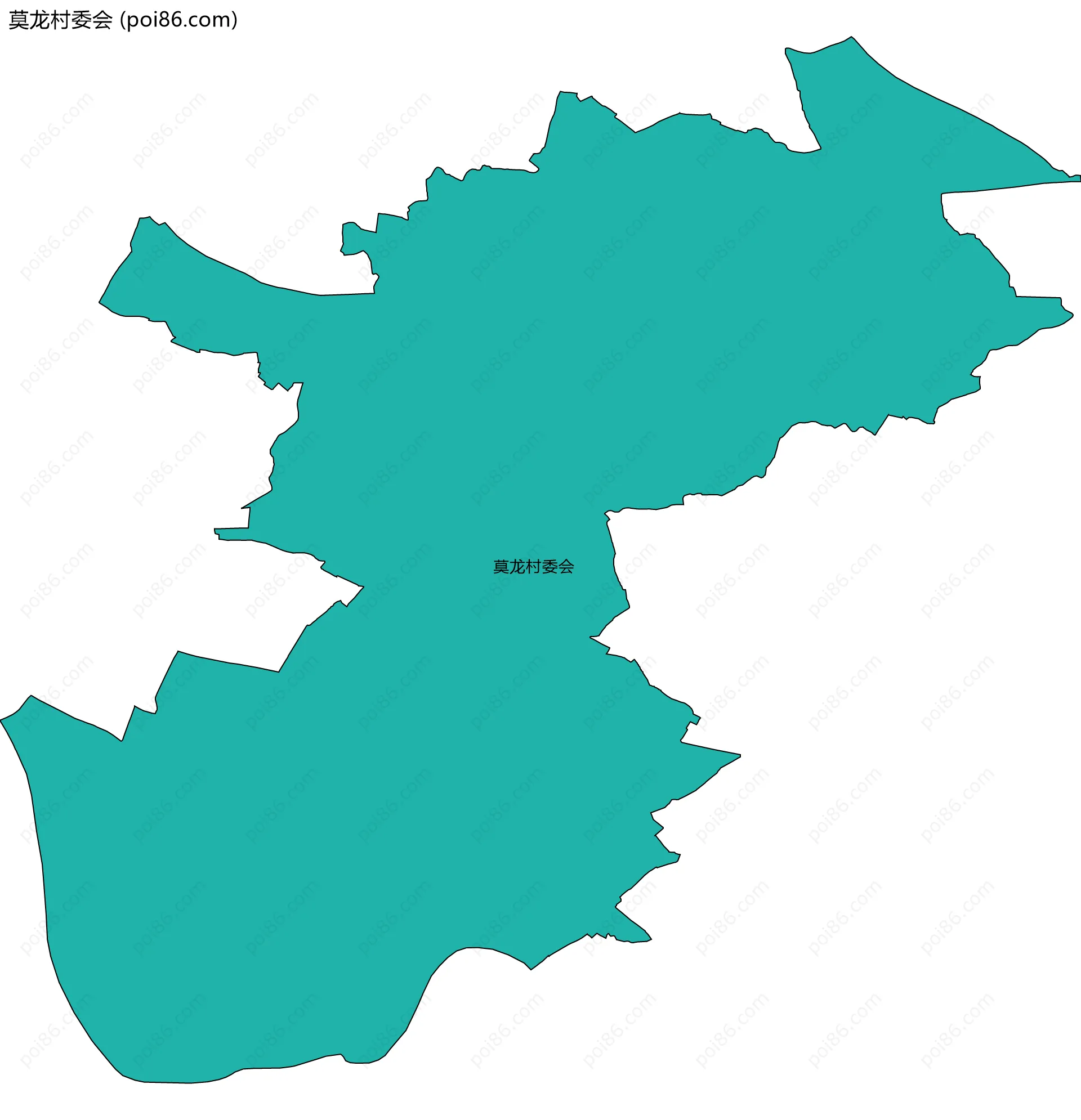 莫龙村委会边界地图