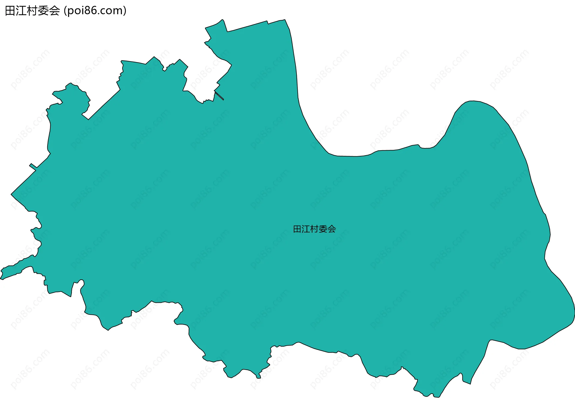 田江村委会边界地图