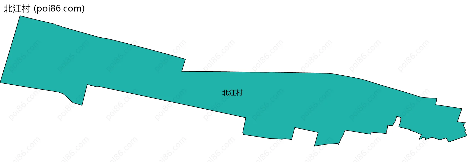 北江村边界地图