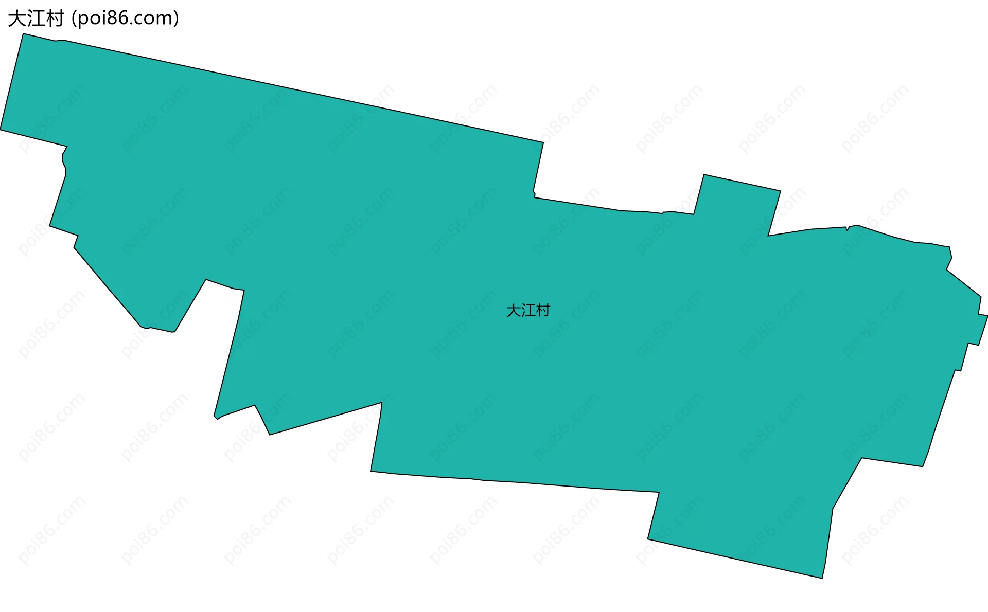 大江村边界地图