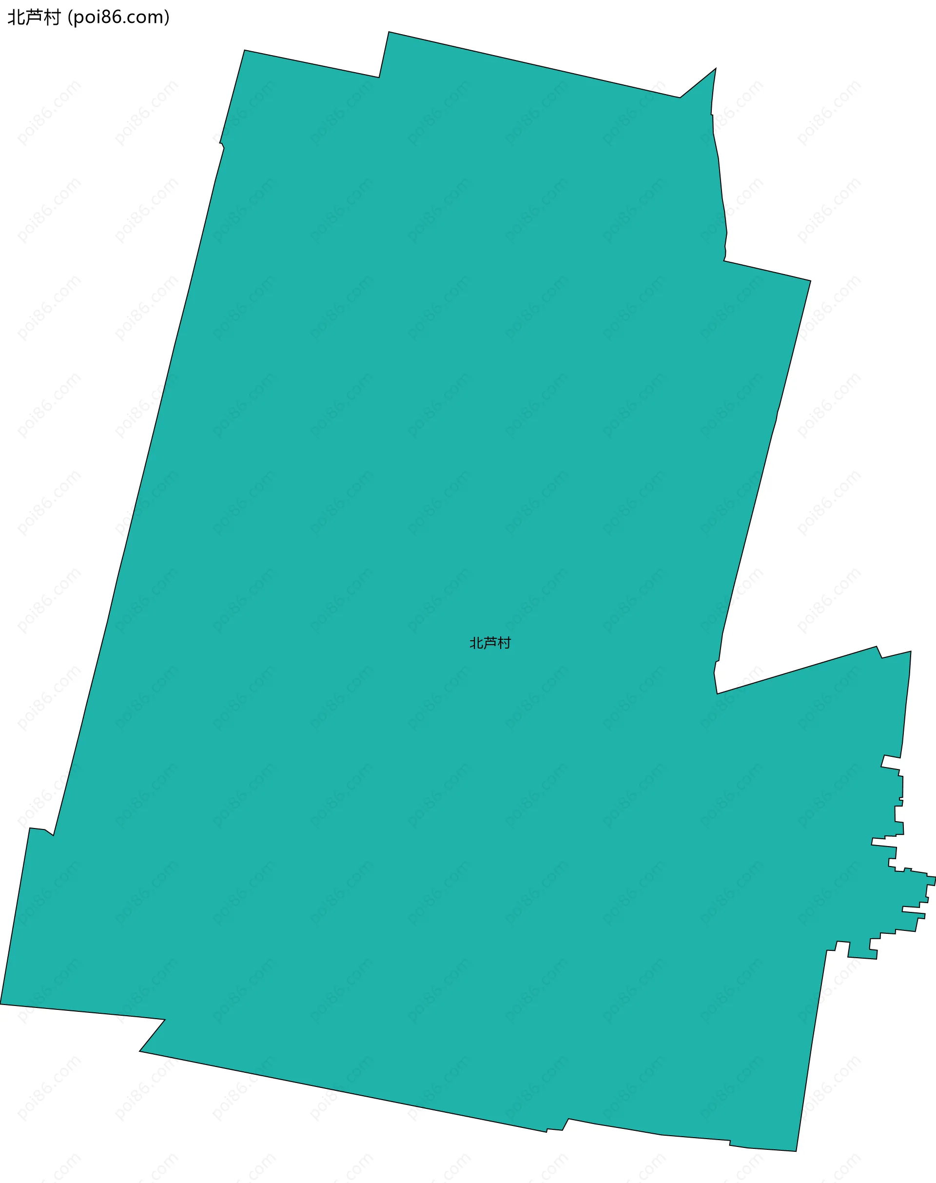 北芦村边界地图