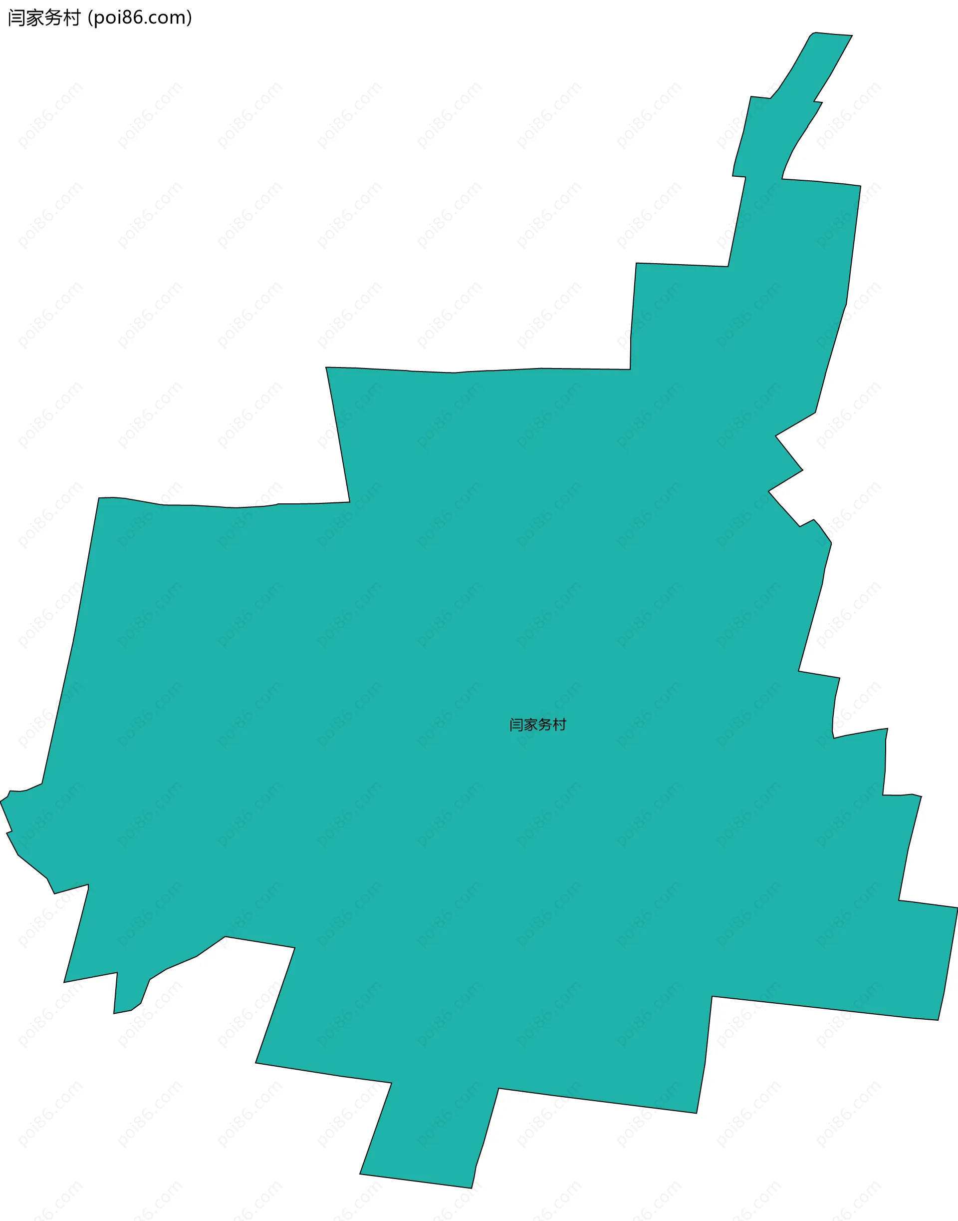 闫家务村边界地图