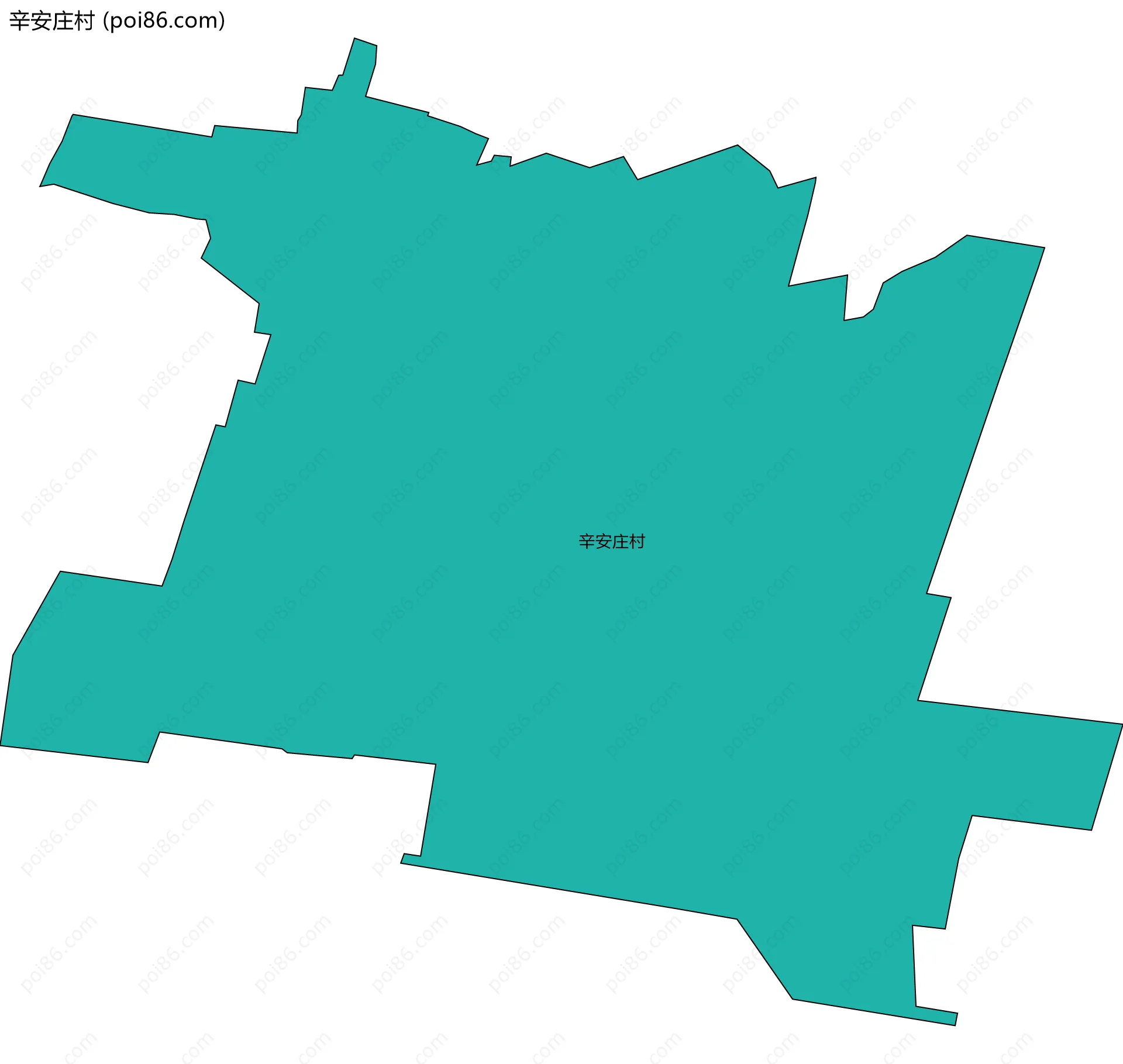 辛安庄村边界地图