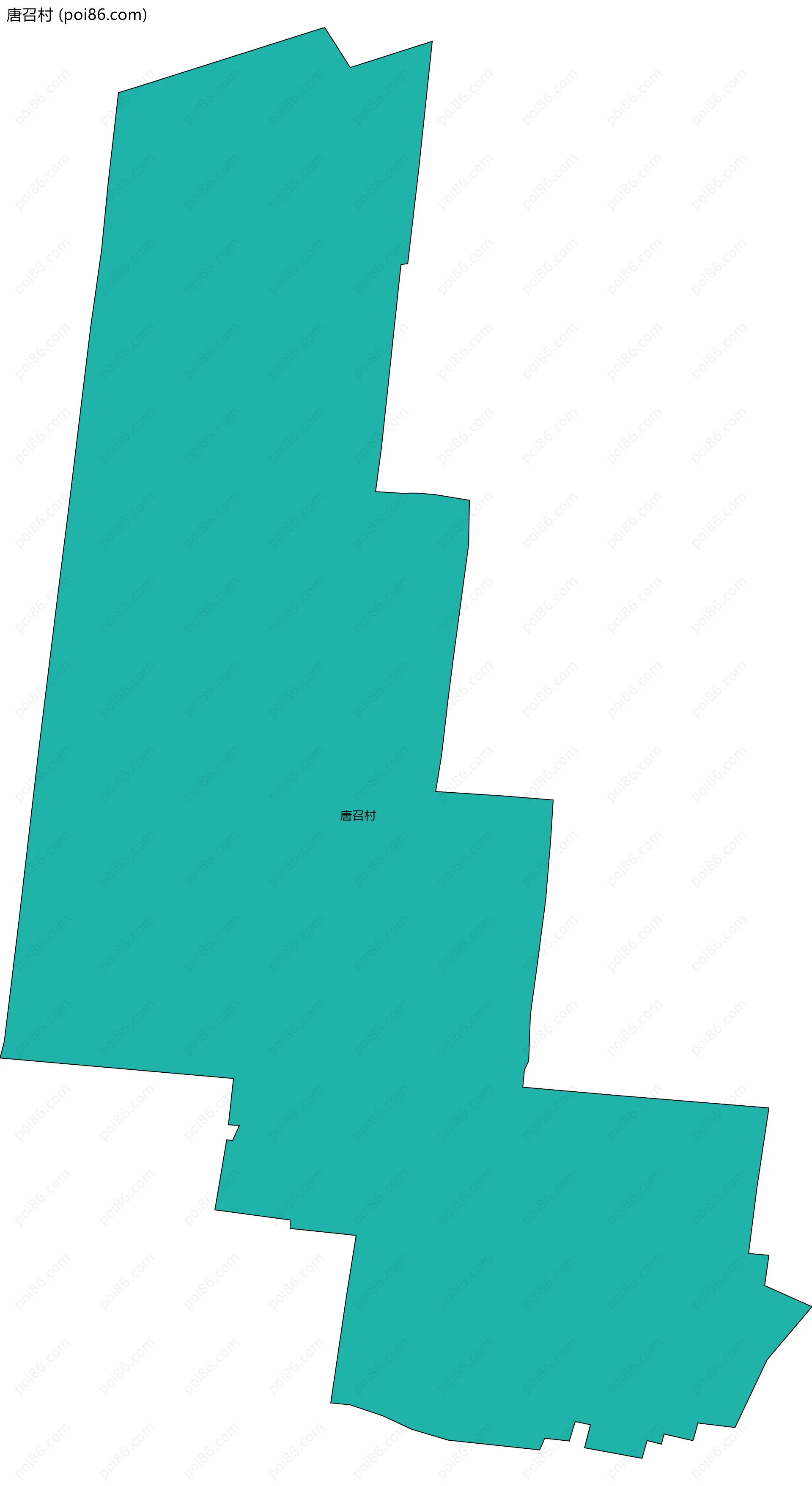 唐召村边界地图