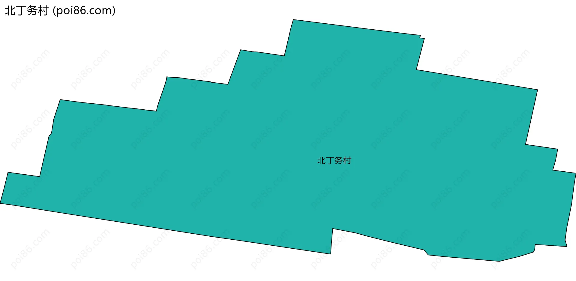 北丁务村边界地图