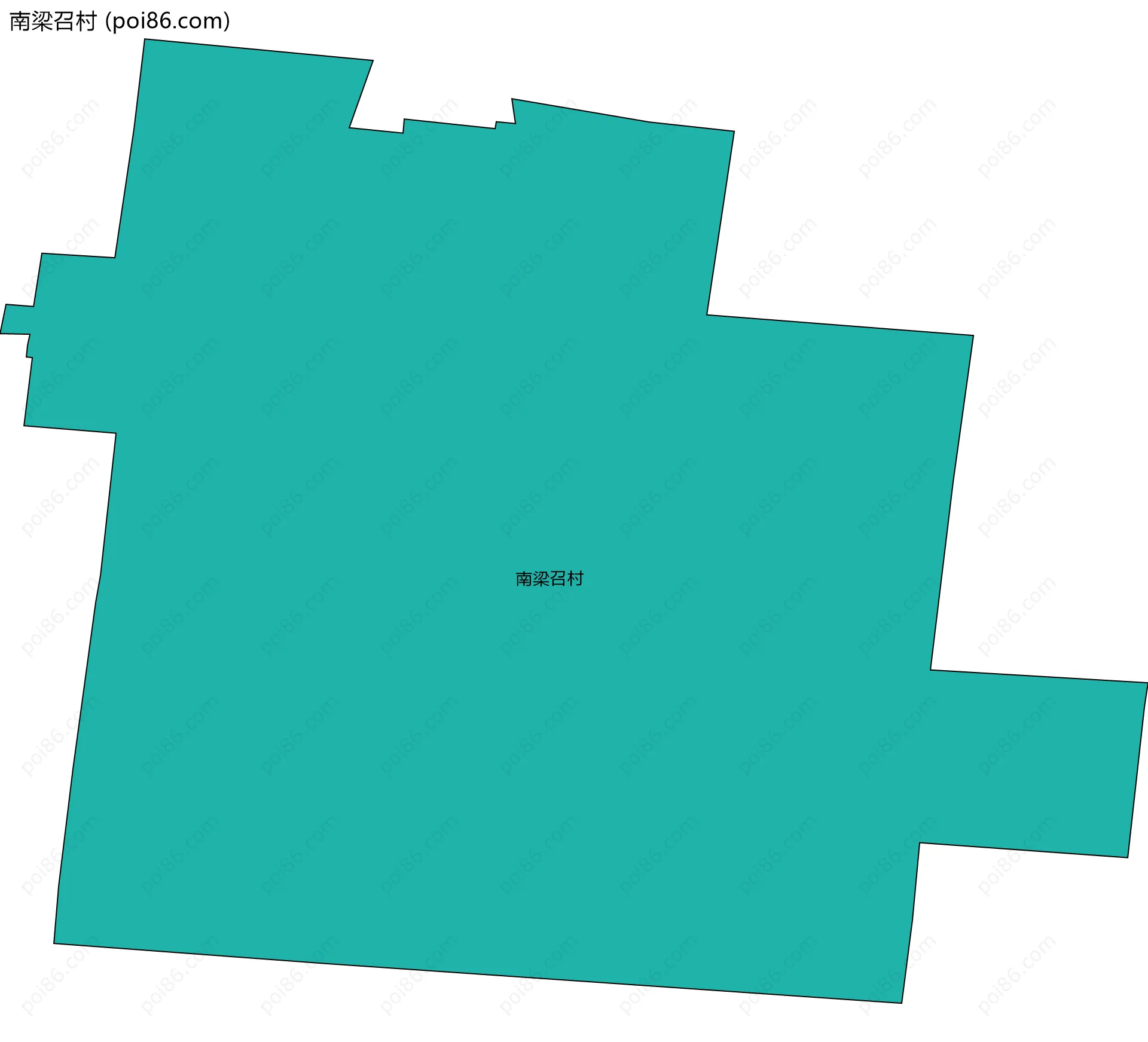 南梁召村边界地图