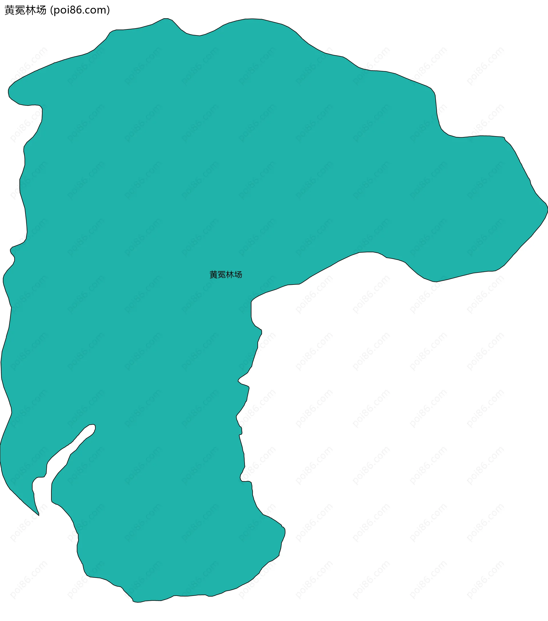 黄冕林场边界地图