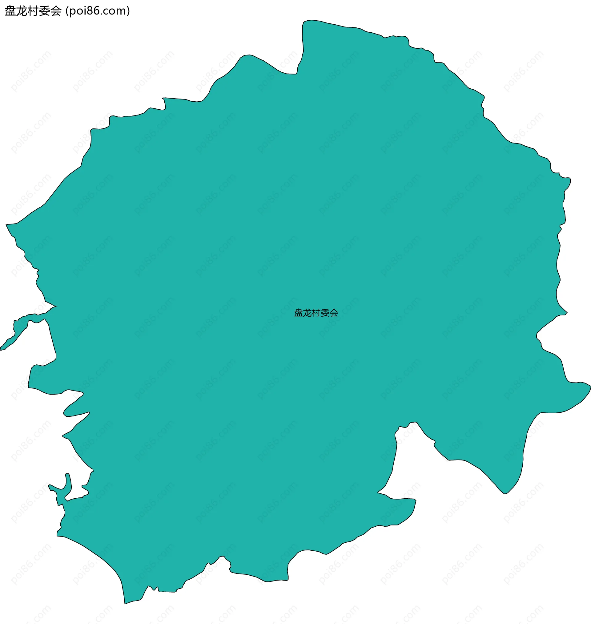 盘龙村委会边界地图