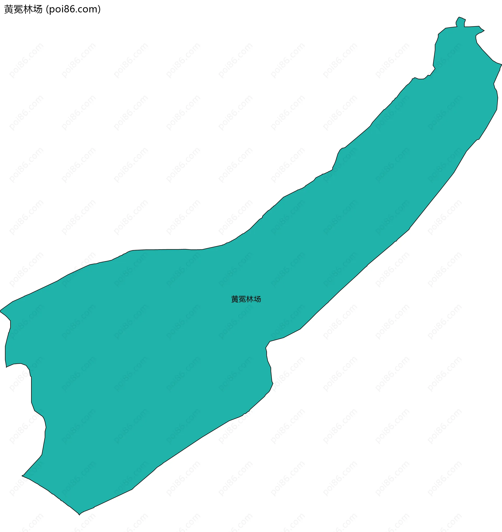 黄冕林场边界地图
