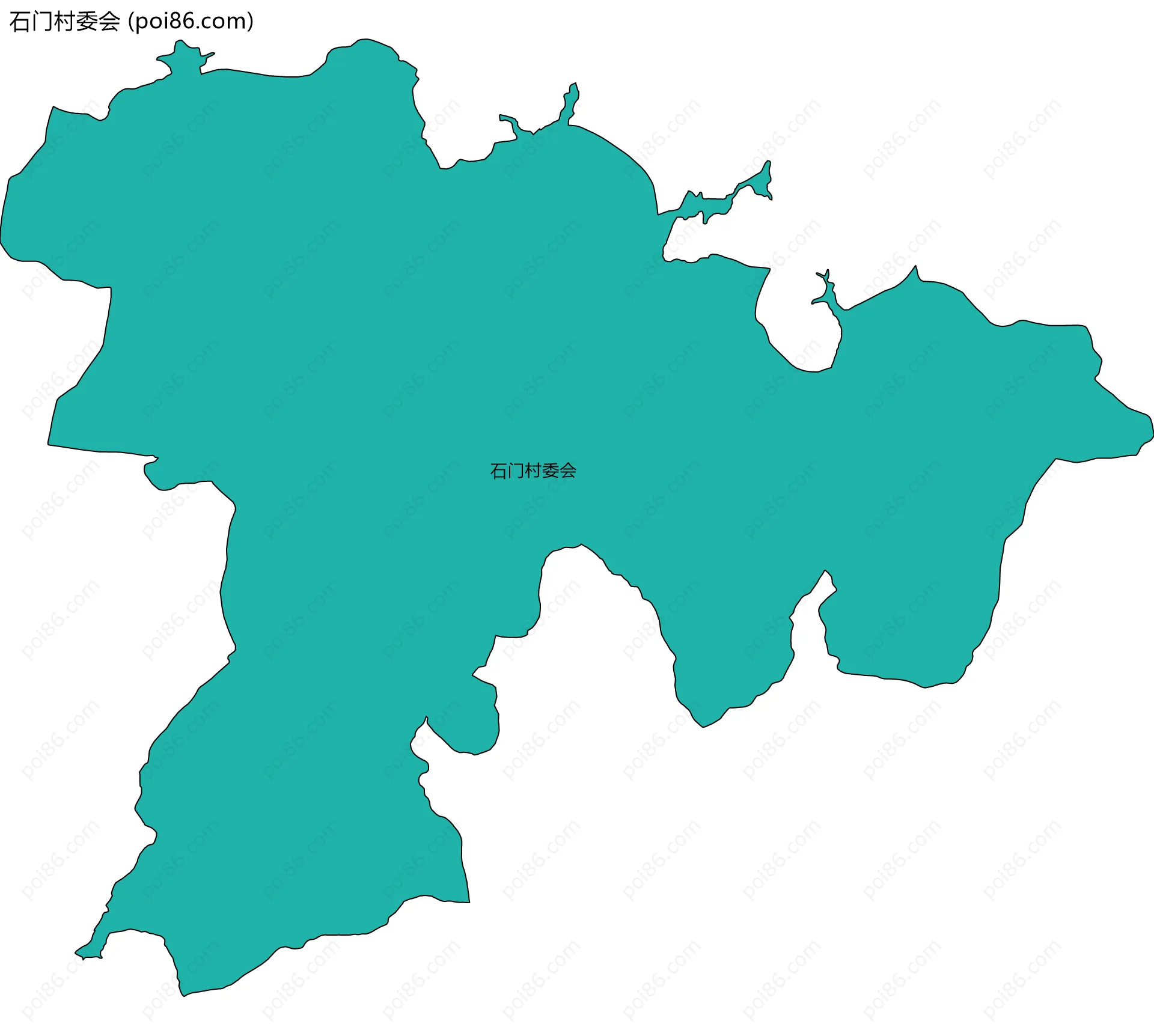 石门村委会边界地图