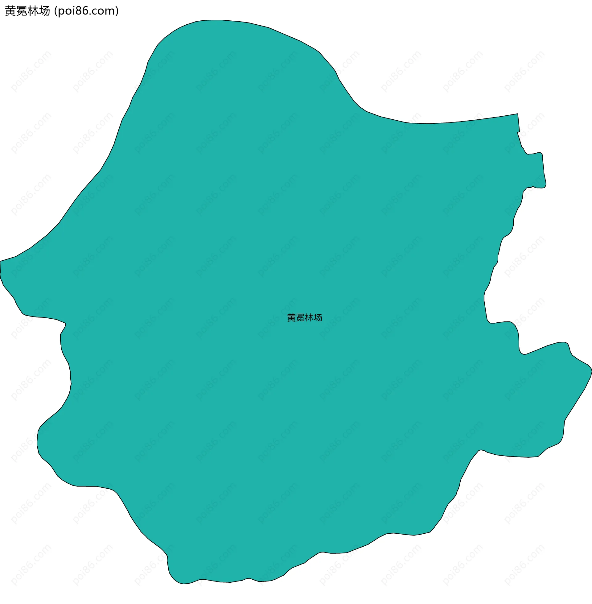 黄冕林场边界地图