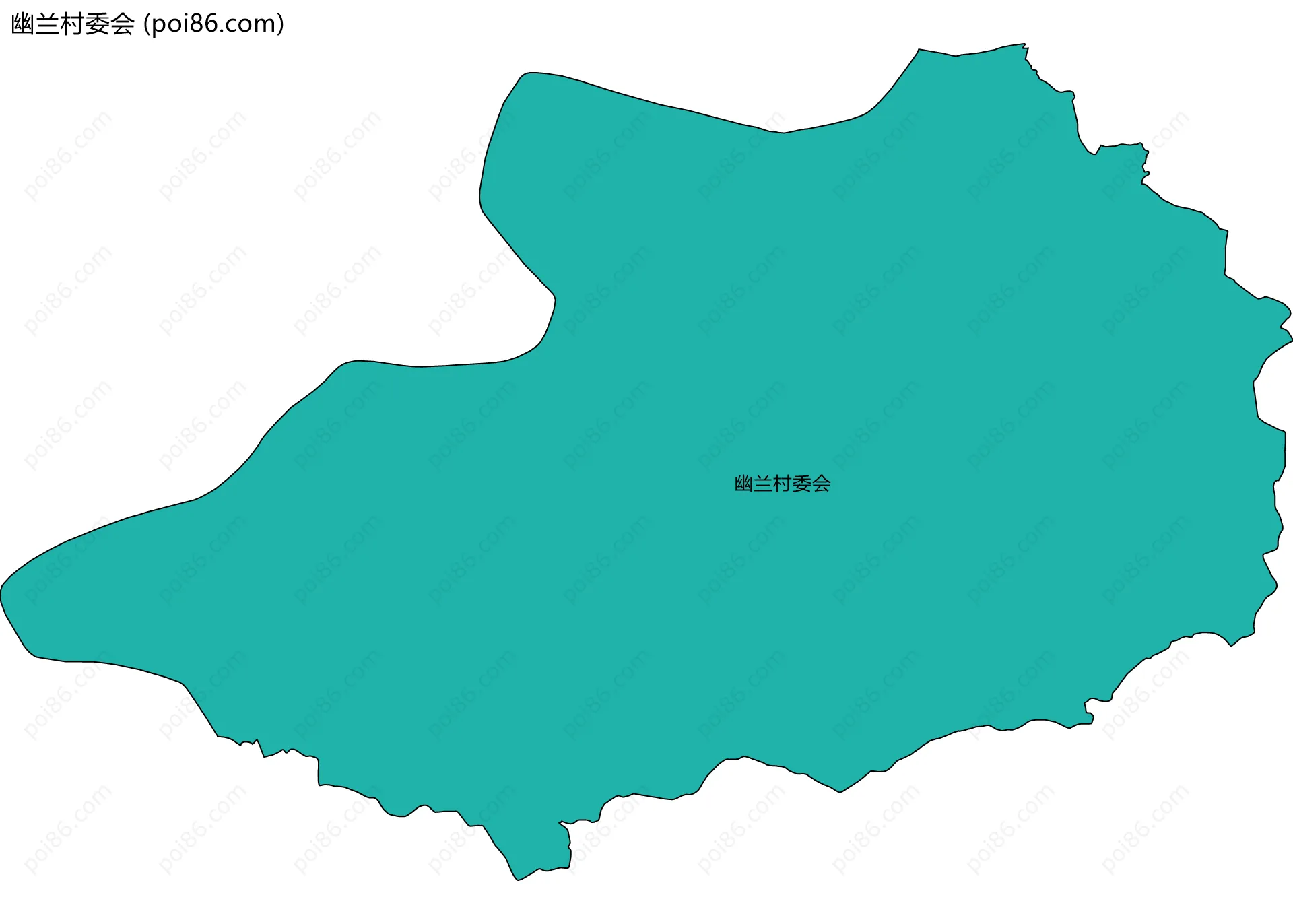 幽兰村委会边界地图