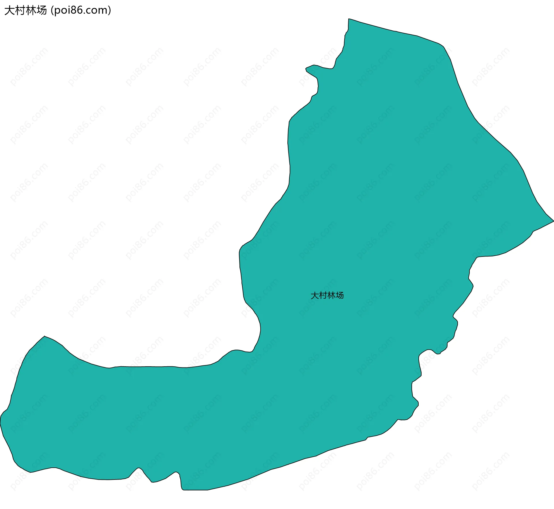 大村林场边界地图