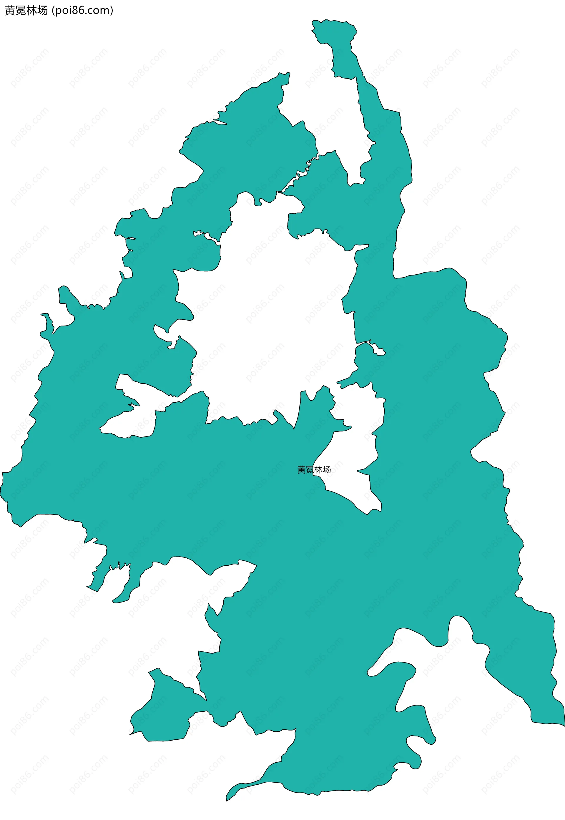 黄冕林场边界地图