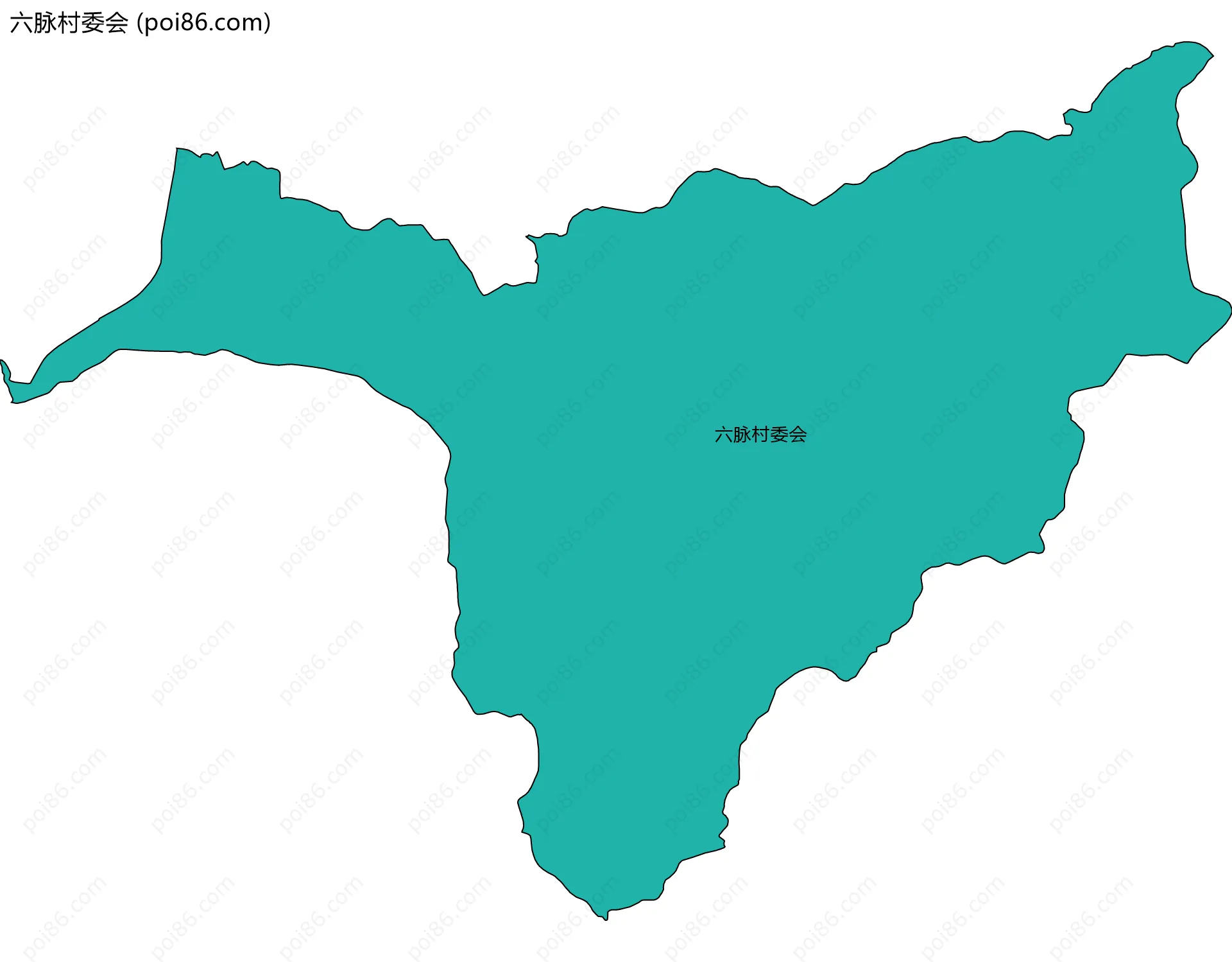 六脉村委会边界地图