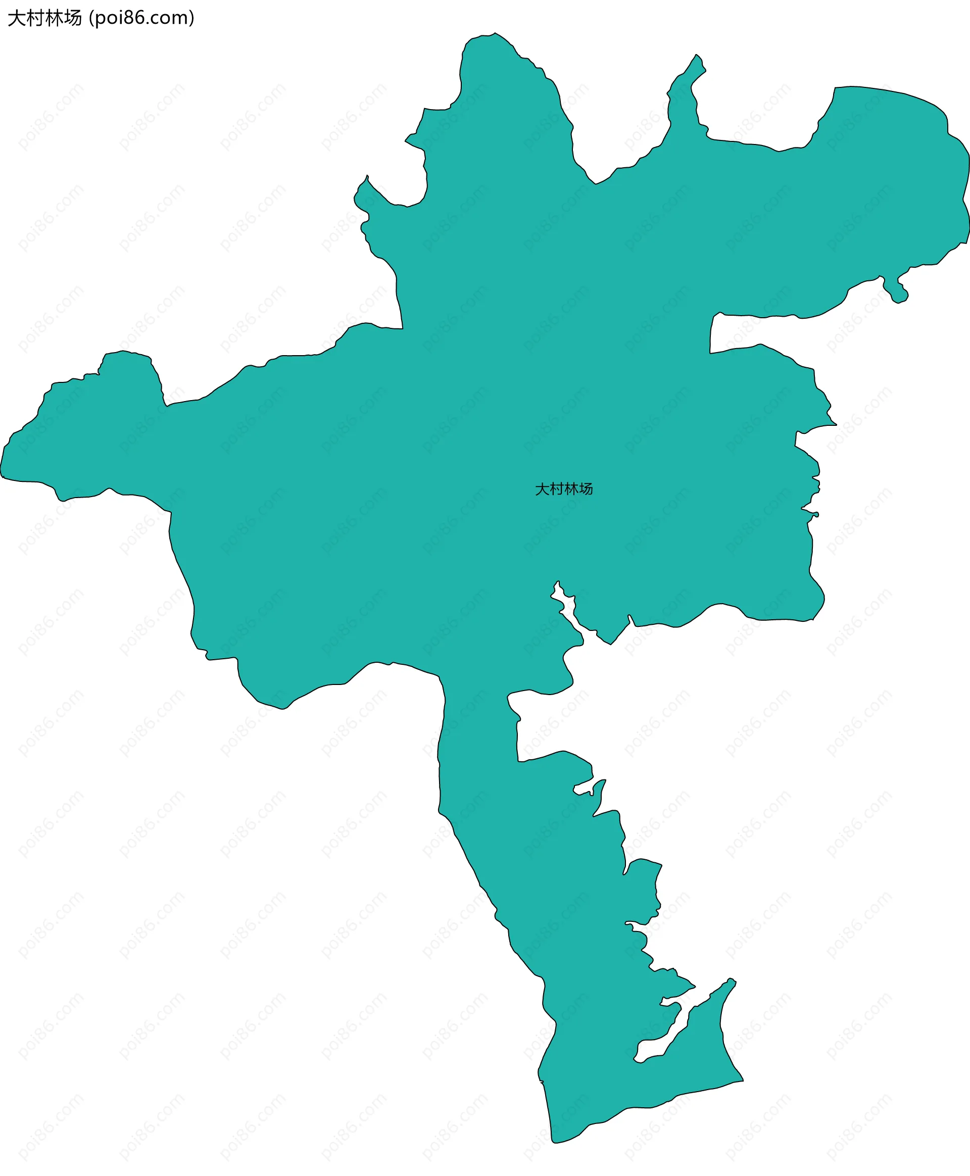 大村林场边界地图