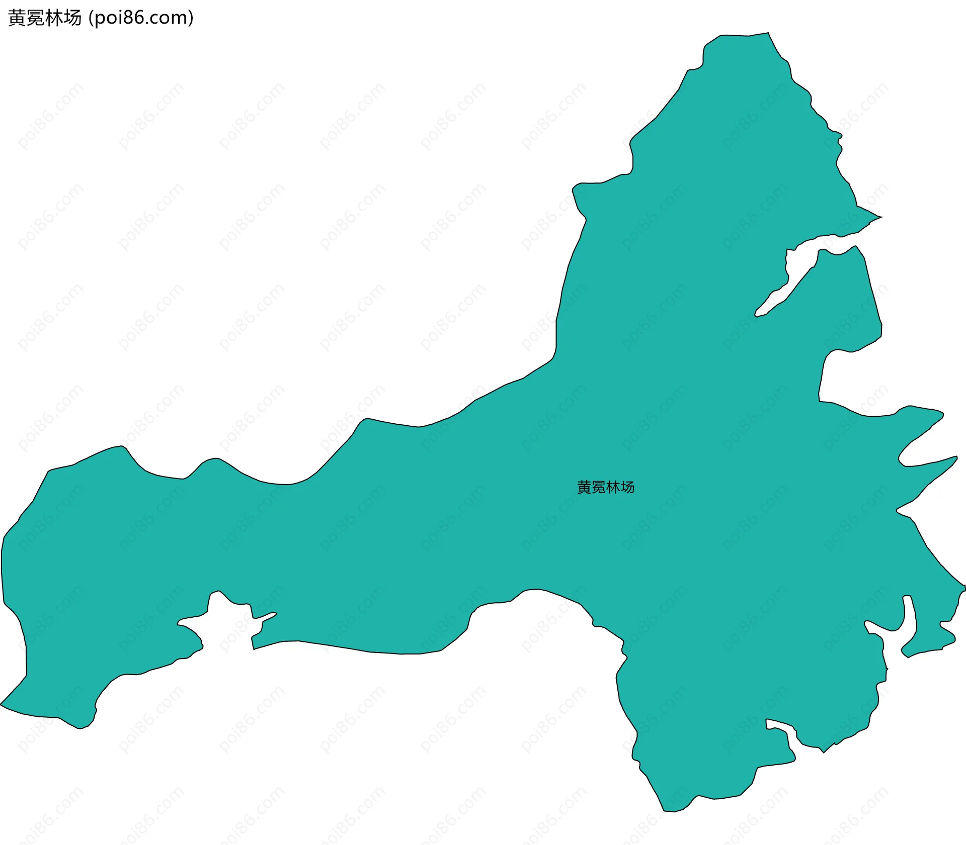 黄冕林场边界地图
