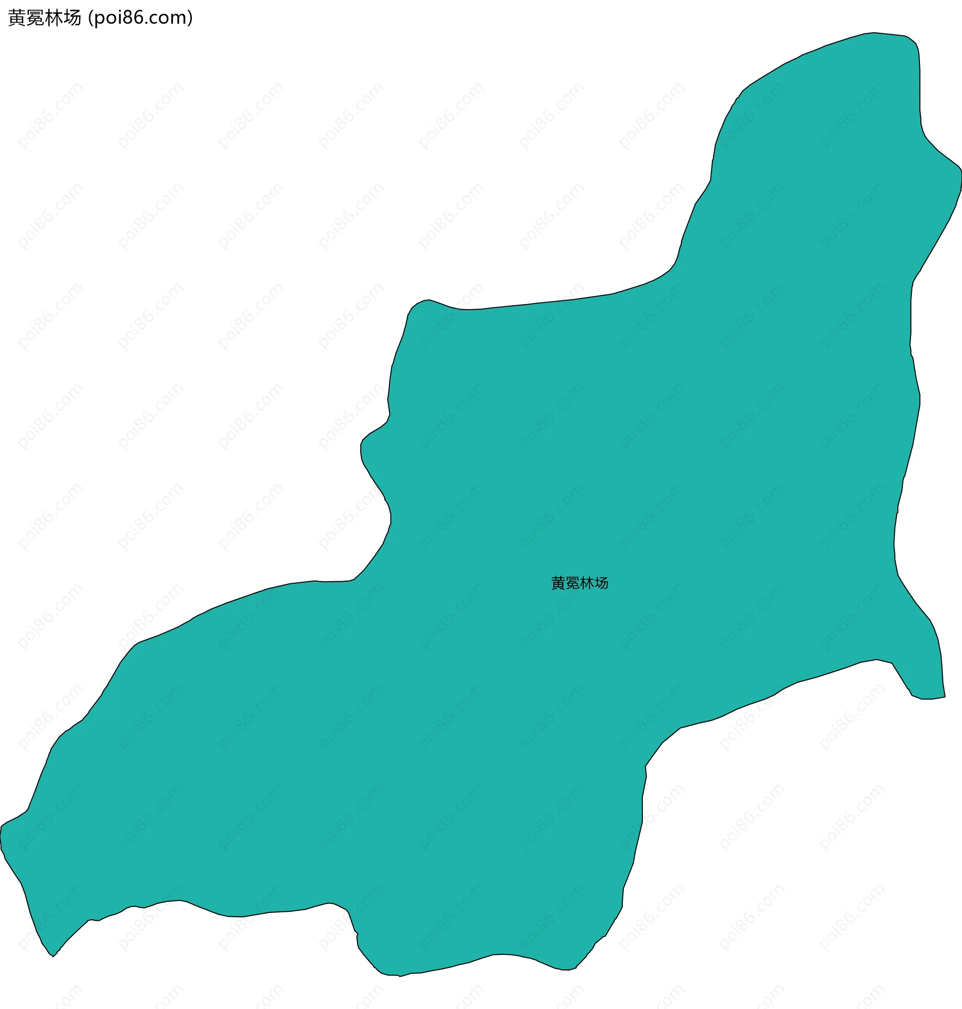 黄冕林场边界地图