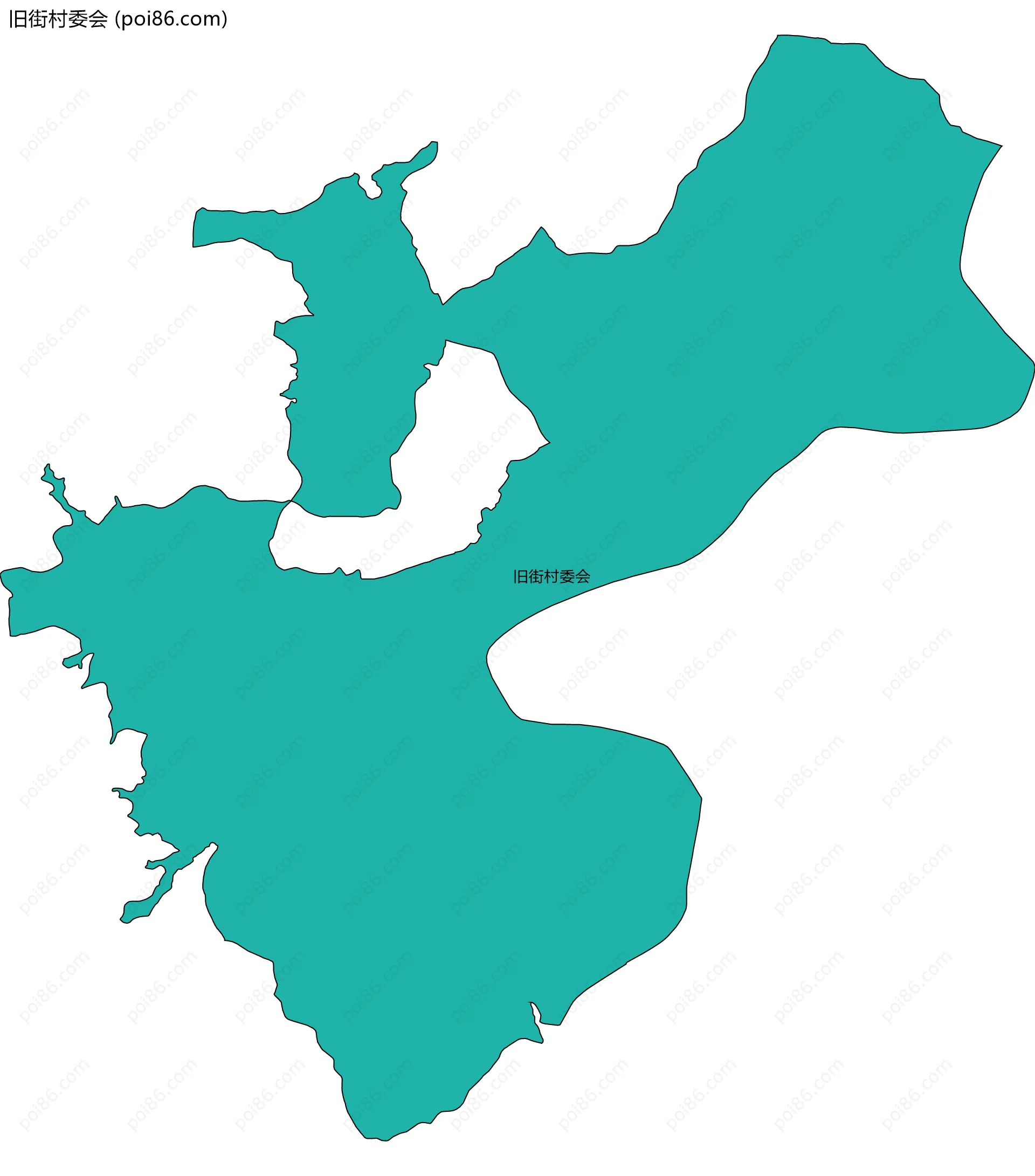 旧街村委会边界地图