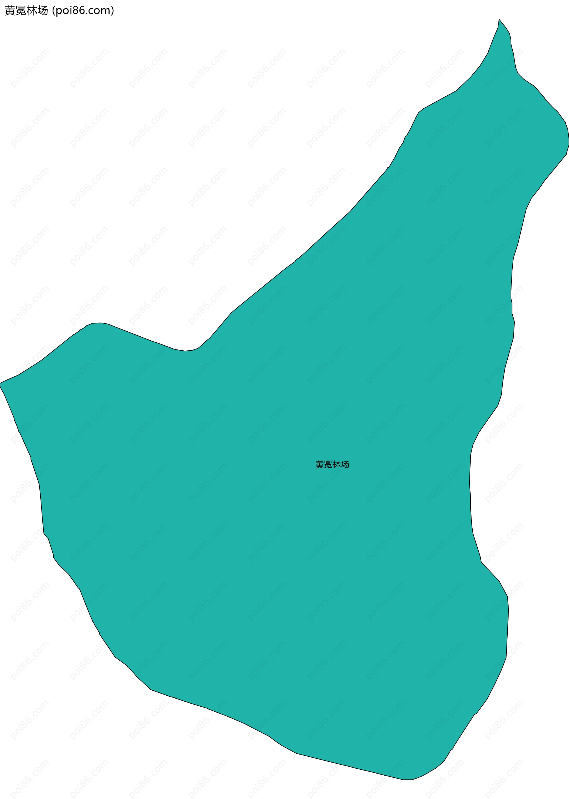 黄冕林场边界地图