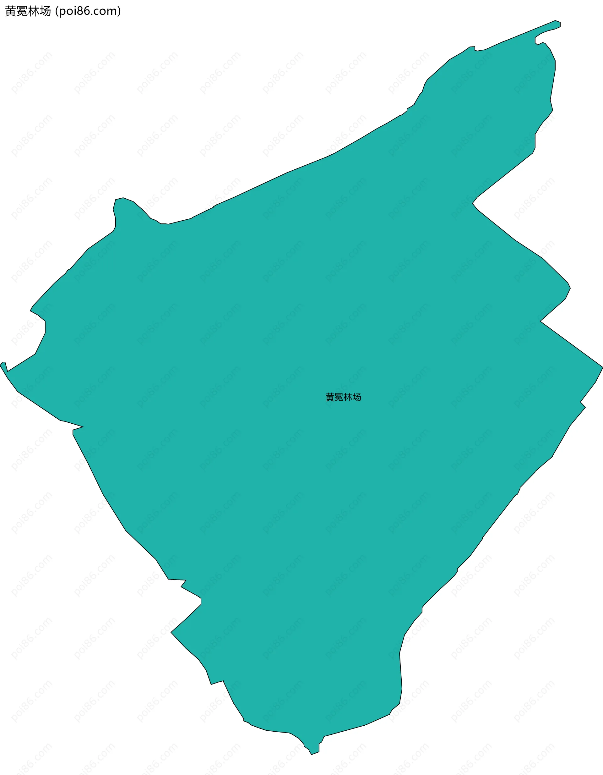 黄冕林场边界地图