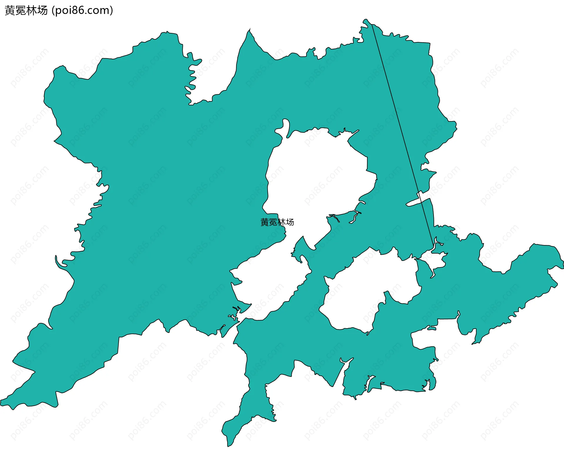 黄冕林场边界地图