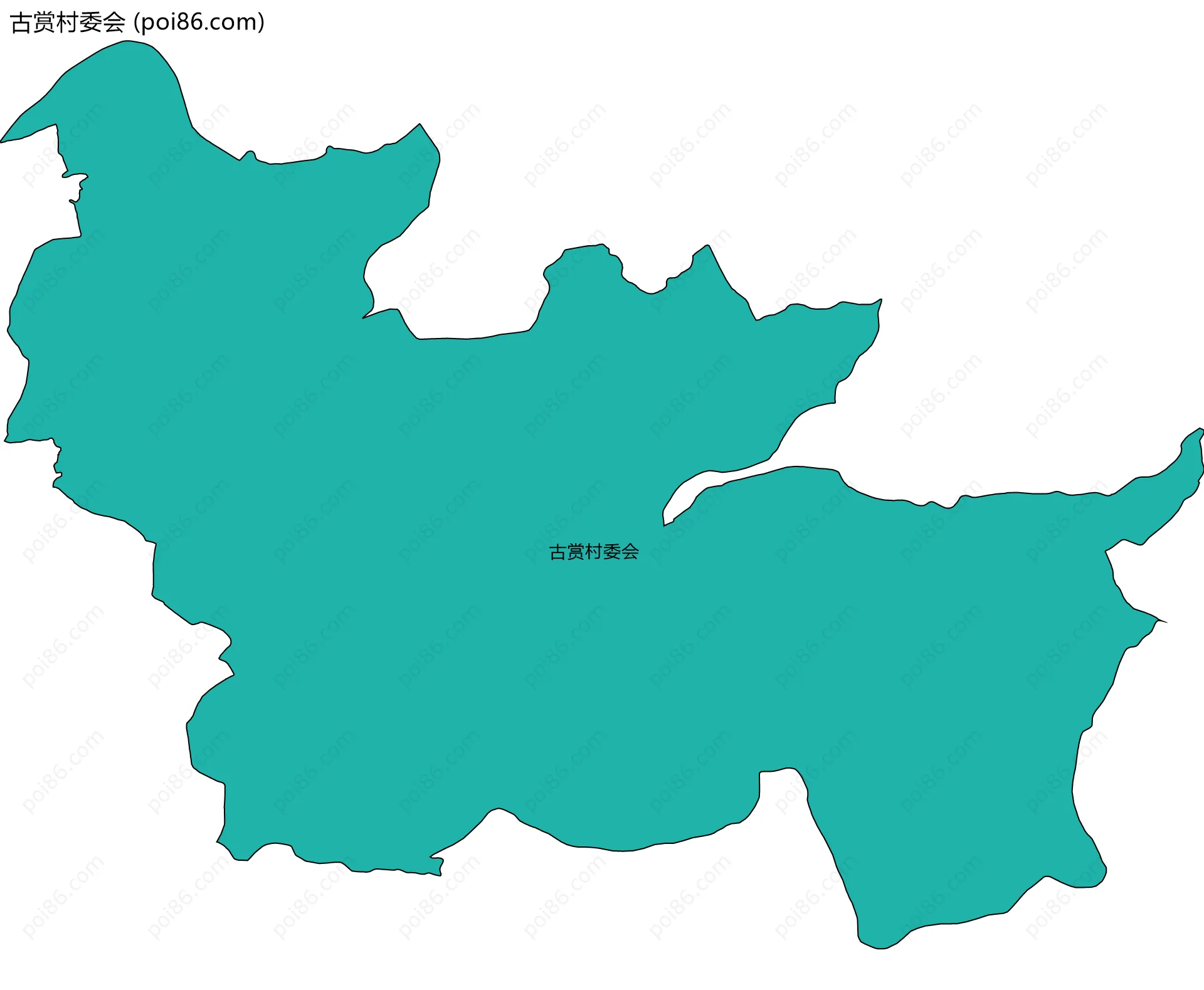古赏村委会边界地图