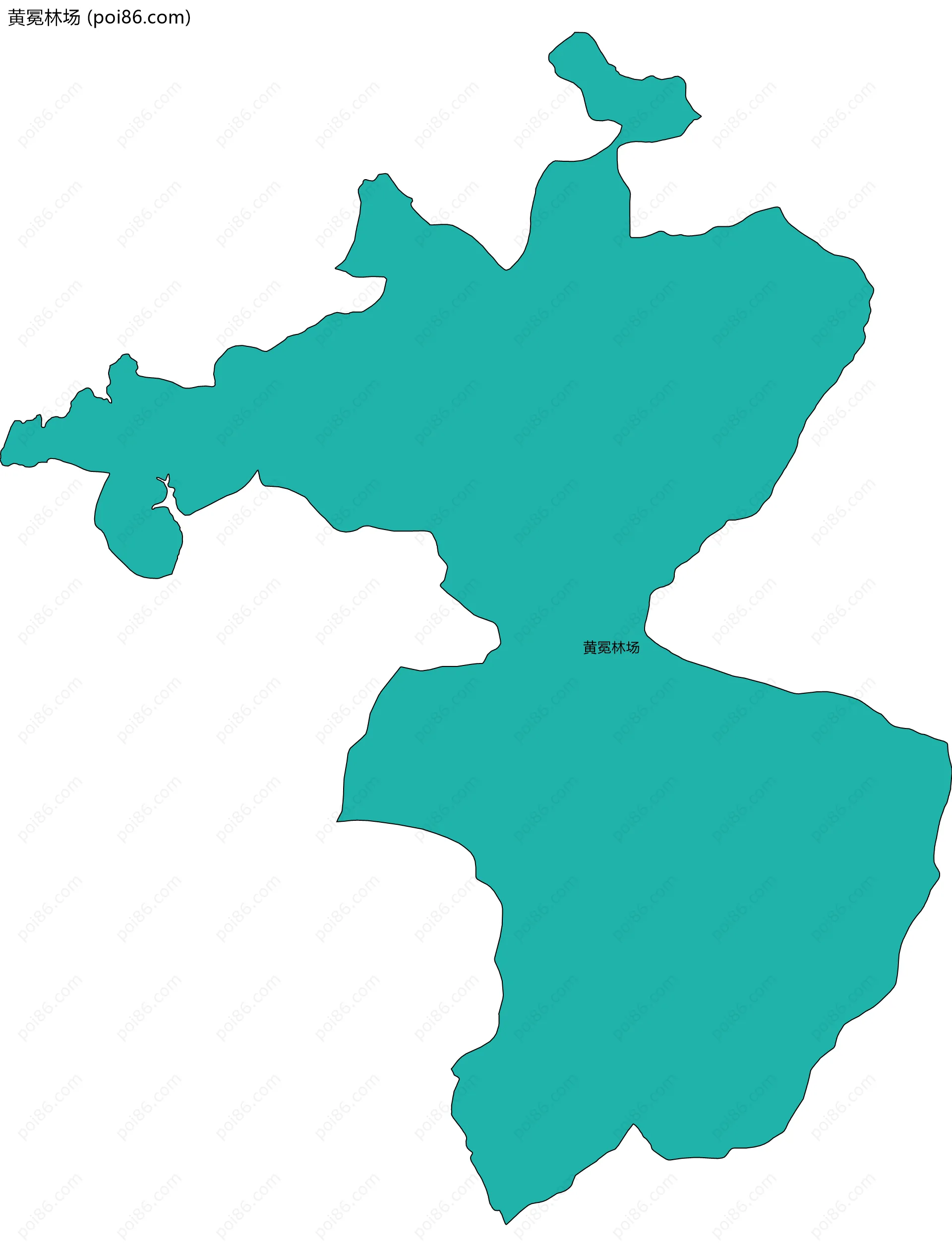 黄冕林场边界地图