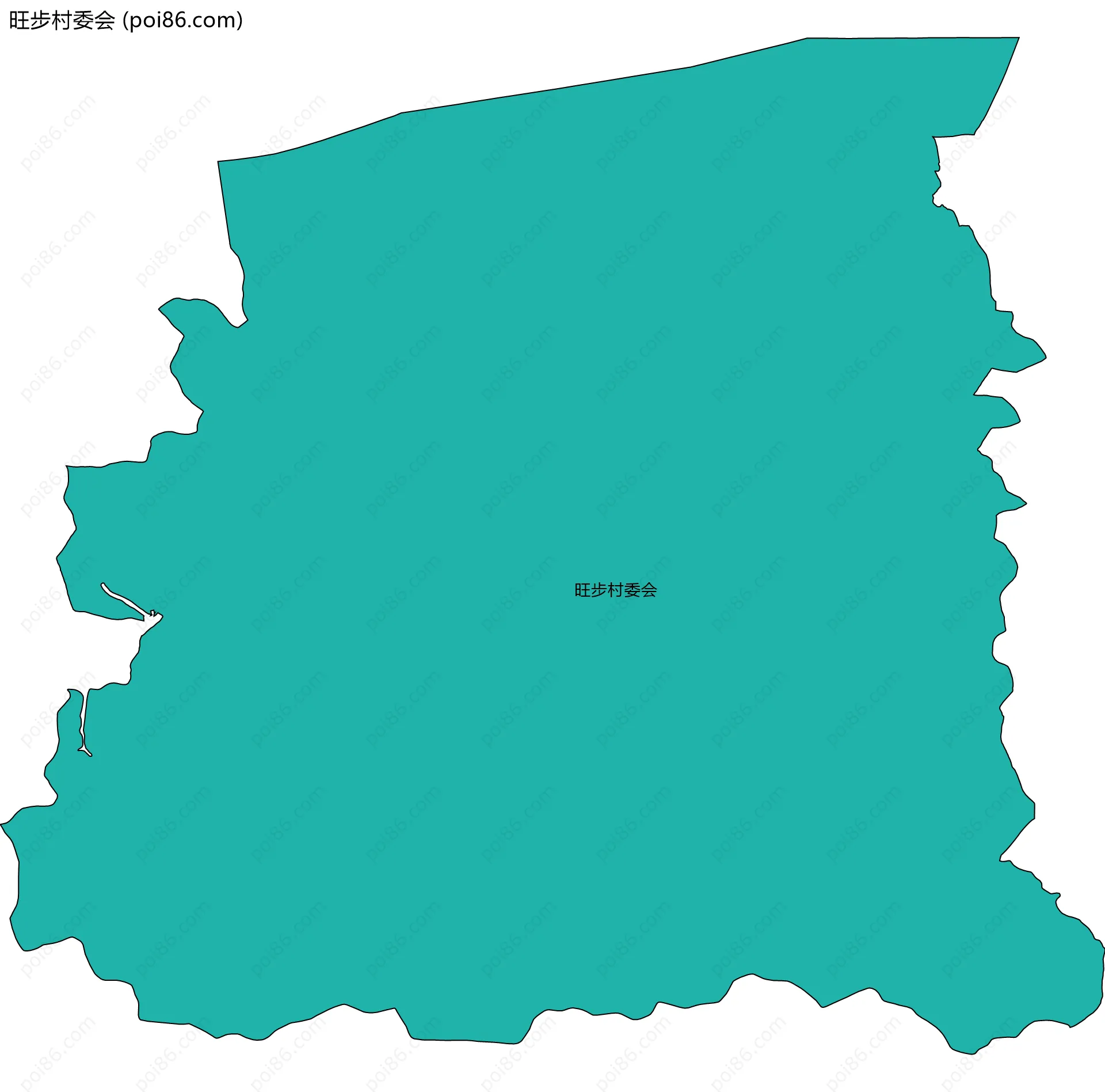 旺步村委会边界地图