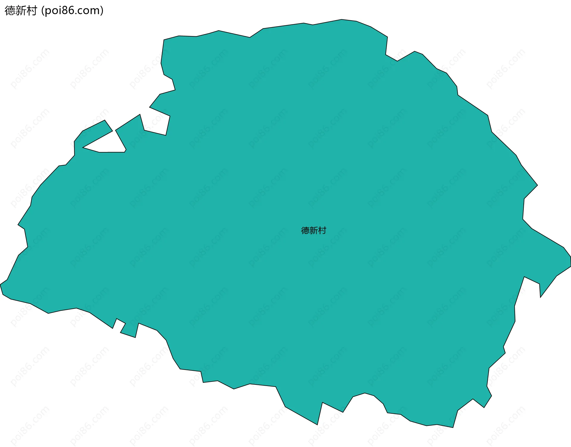 德新村边界地图