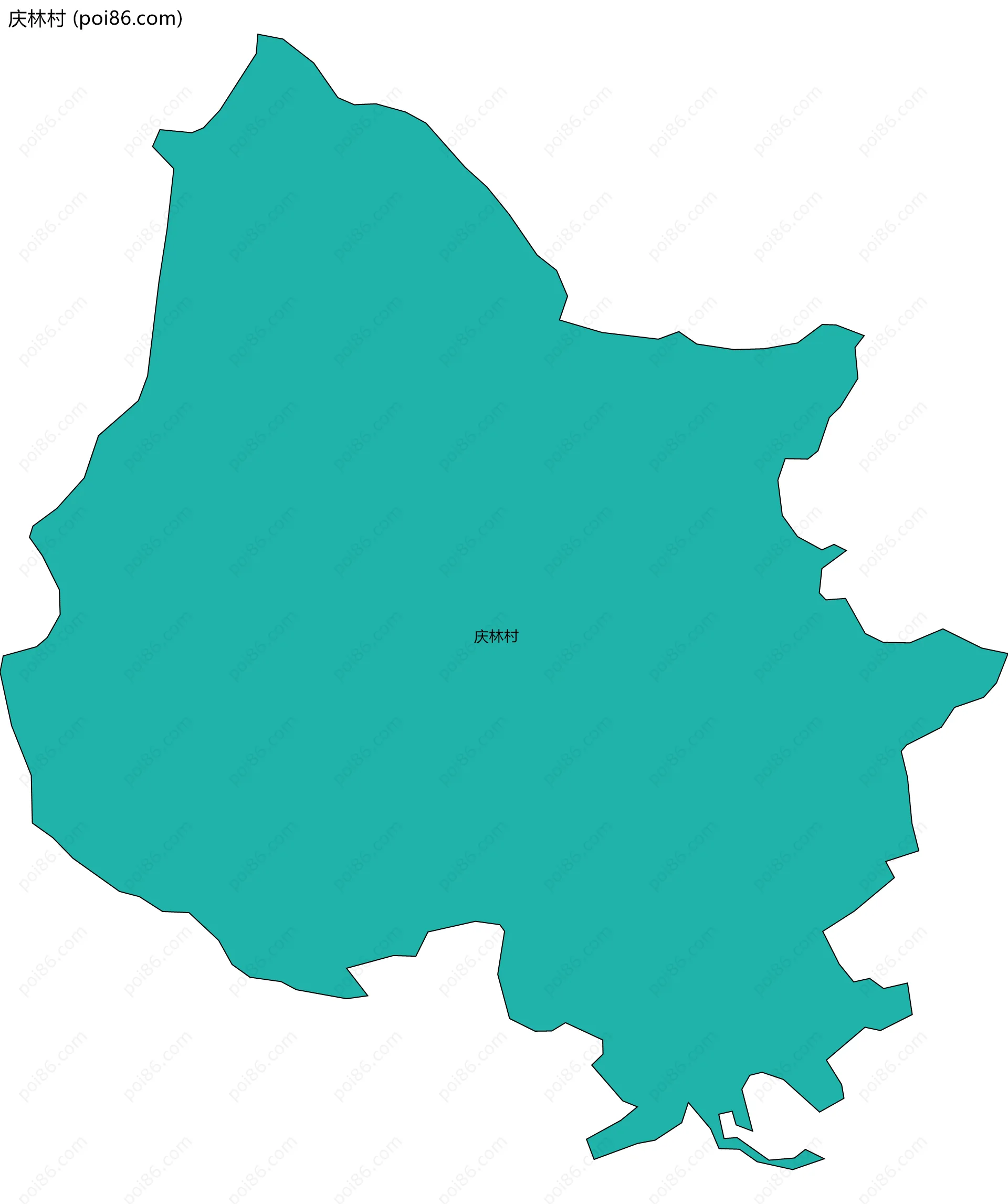 庆林村边界地图