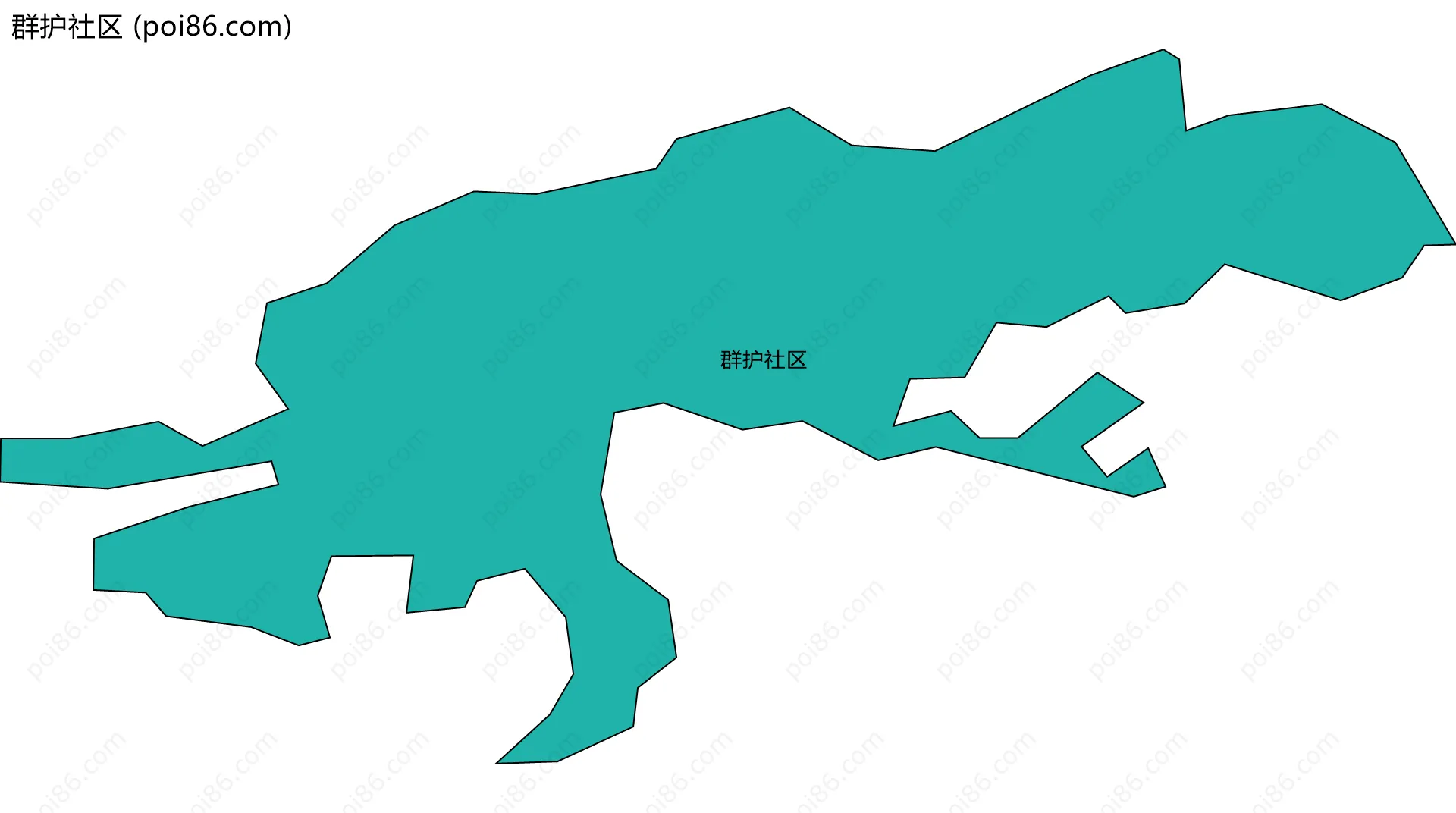 群护社区边界地图