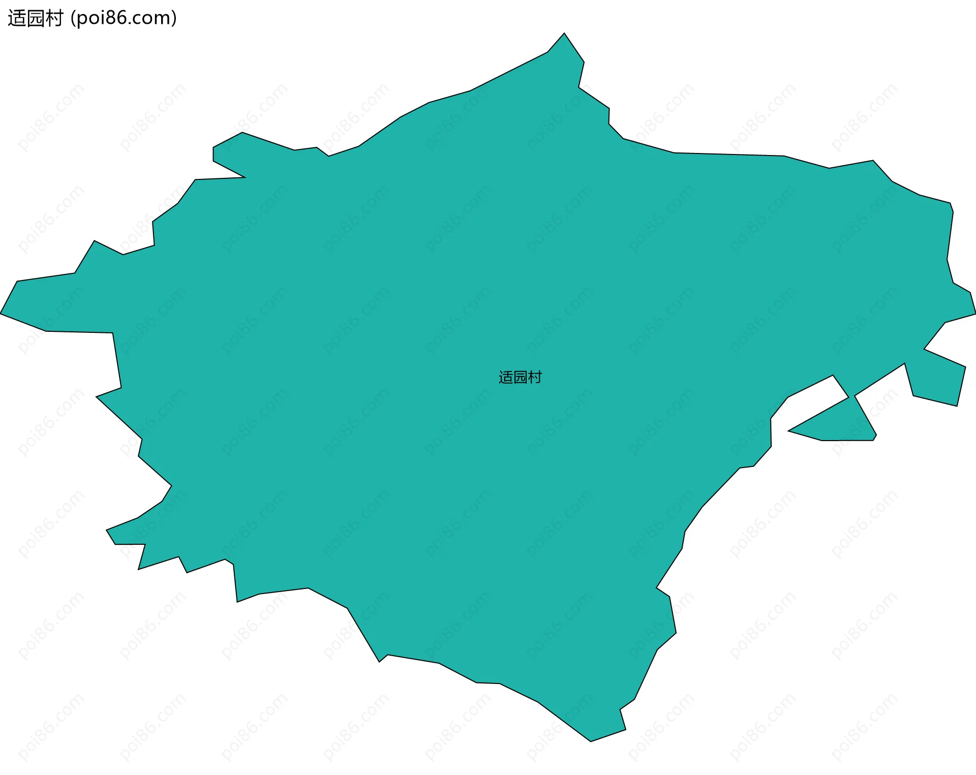 适园村边界地图