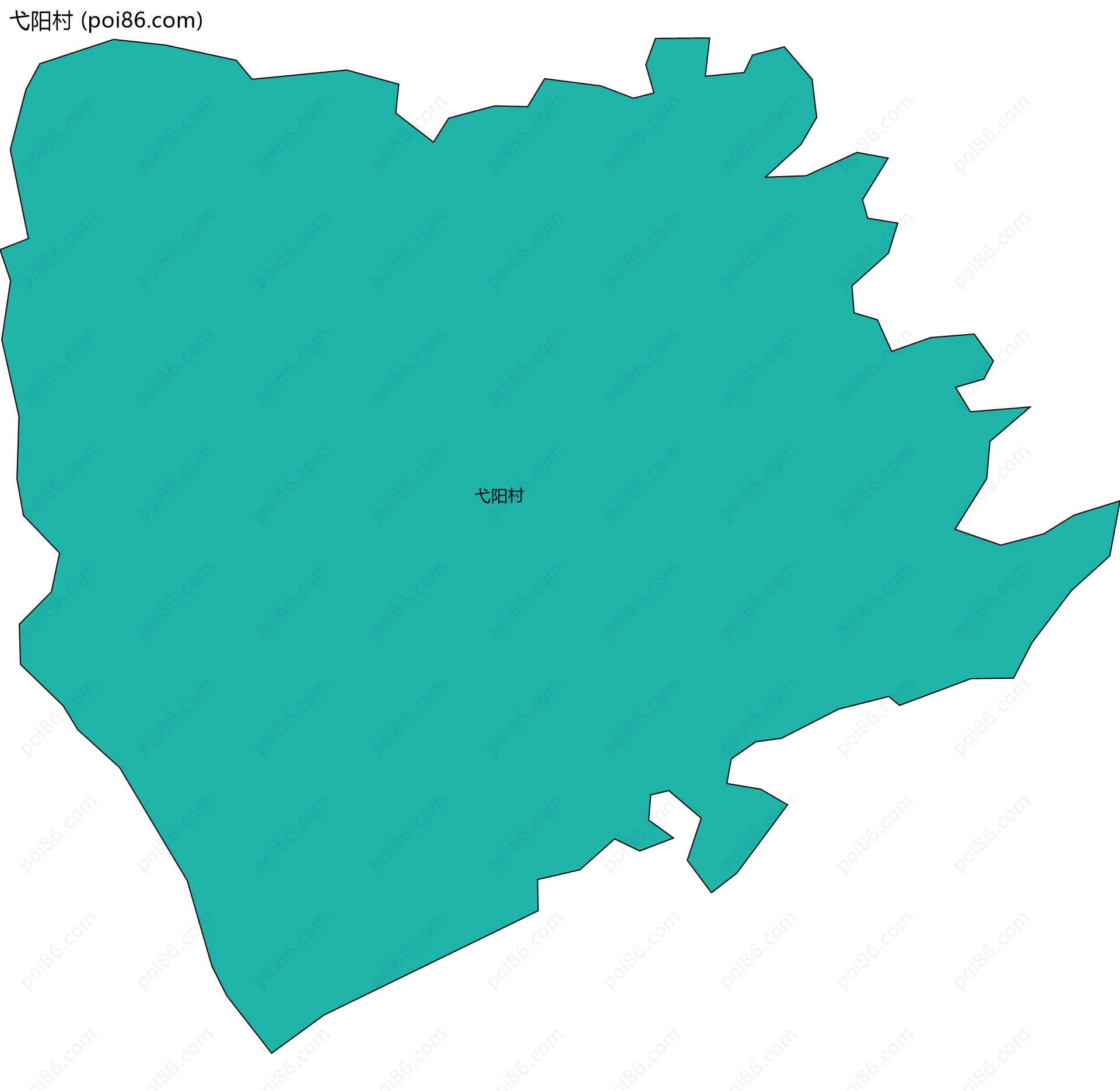 弋阳村边界地图