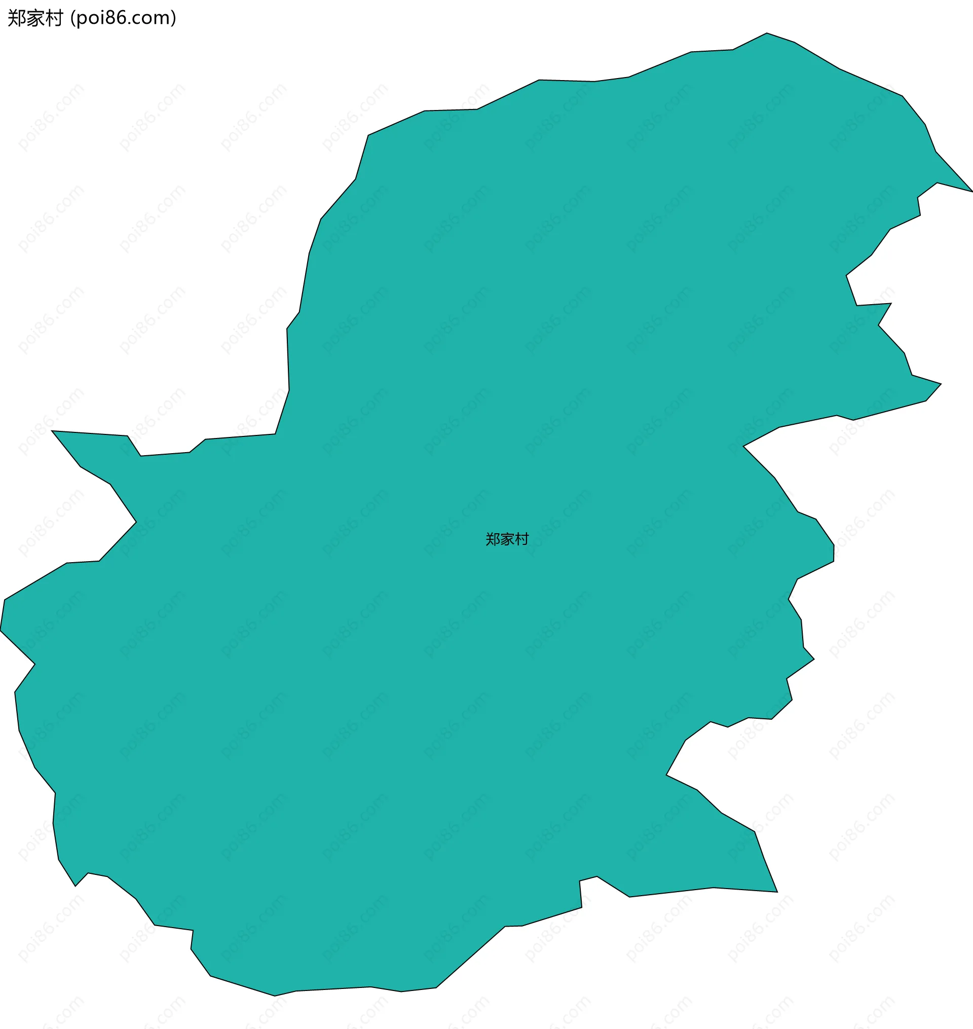 郑家村边界地图