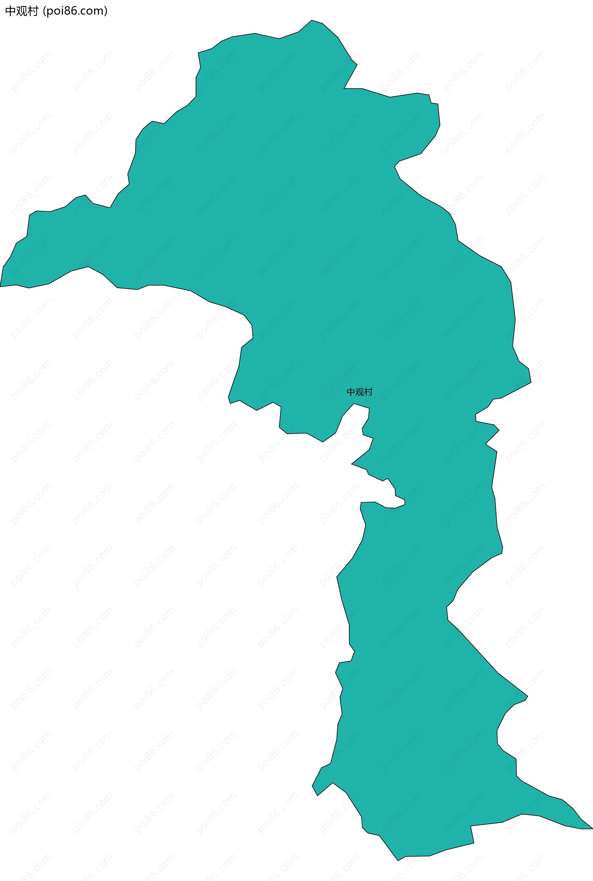 中观村边界地图