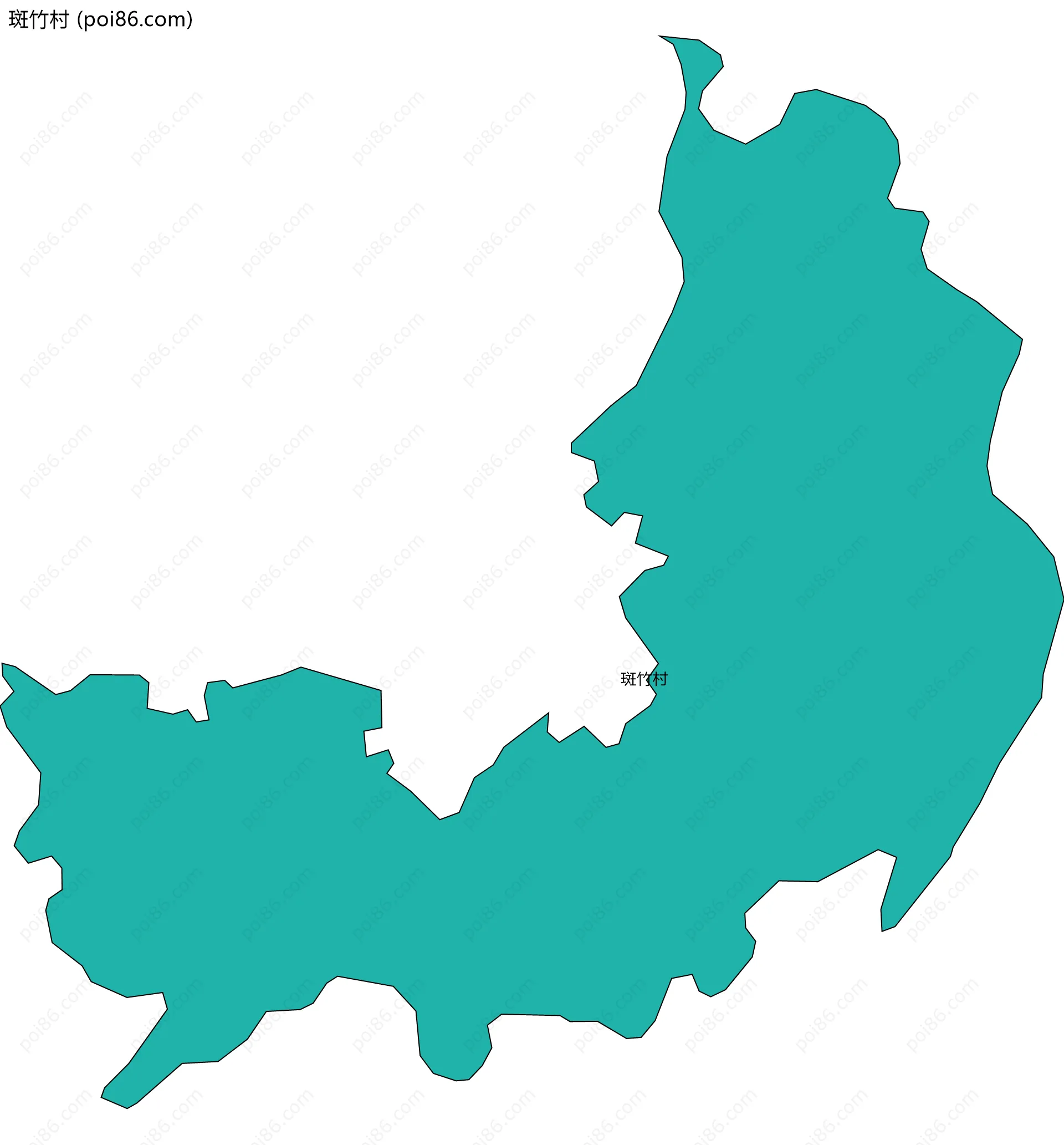 斑竹村边界地图
