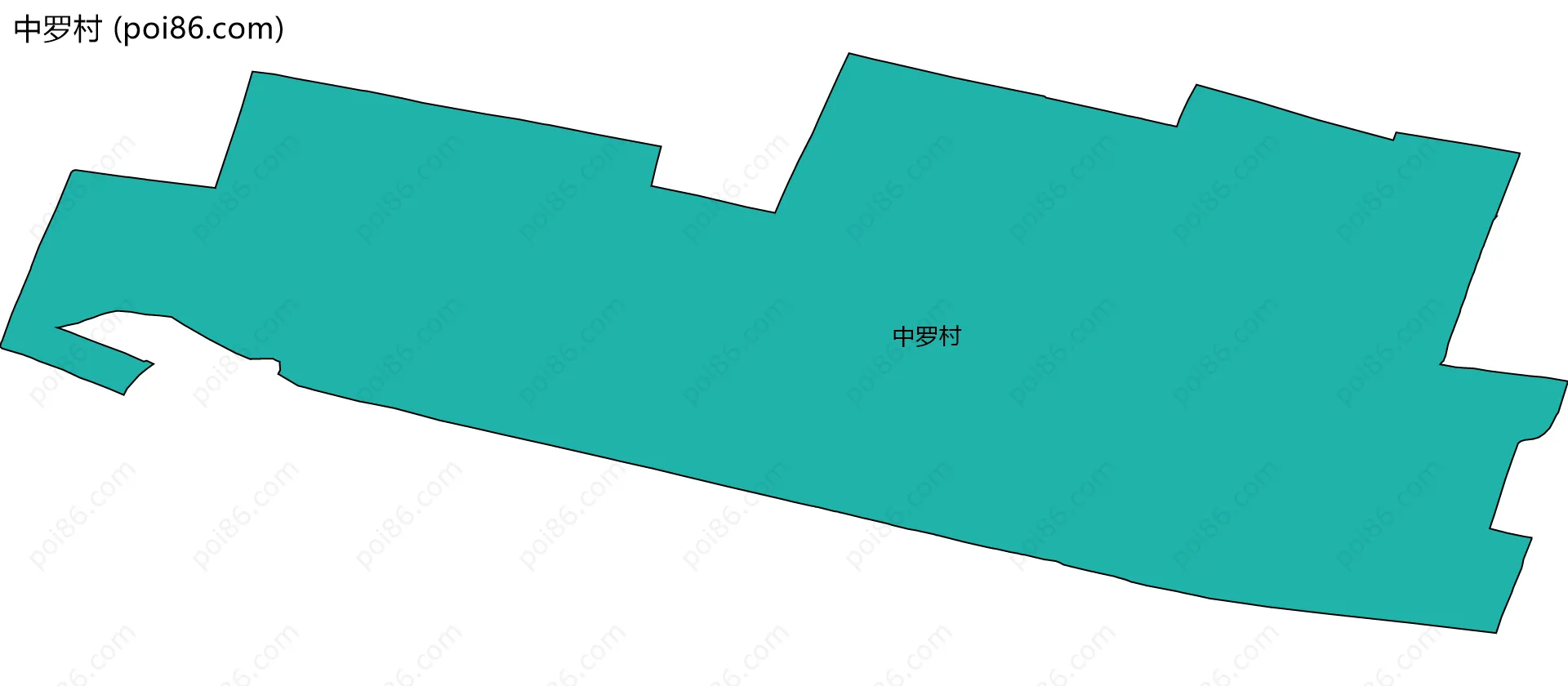 中罗村边界地图