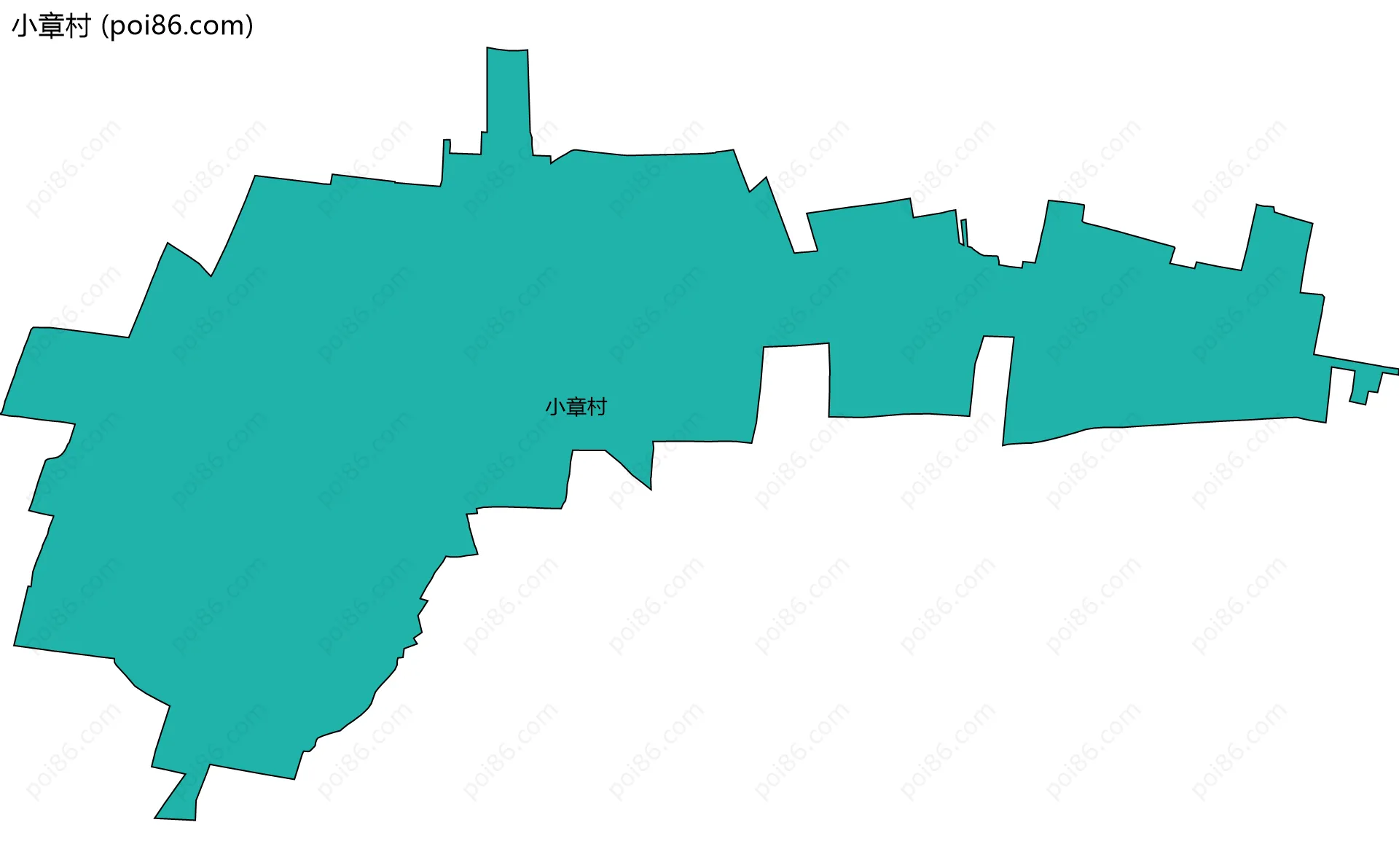 小章村边界地图