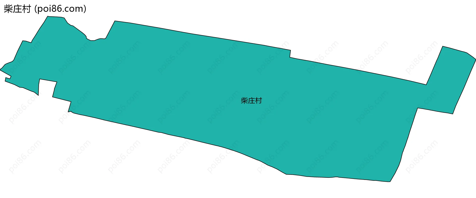 柴庄村边界地图