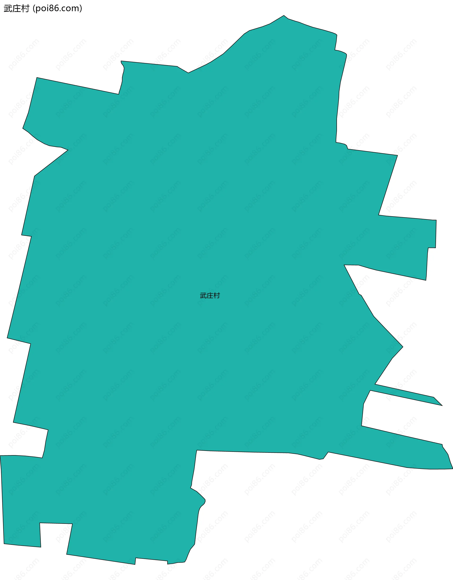 武庄村边界地图