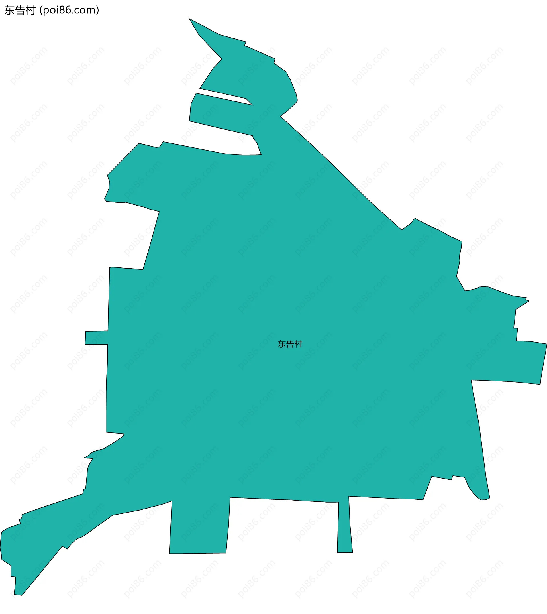 东告村边界地图