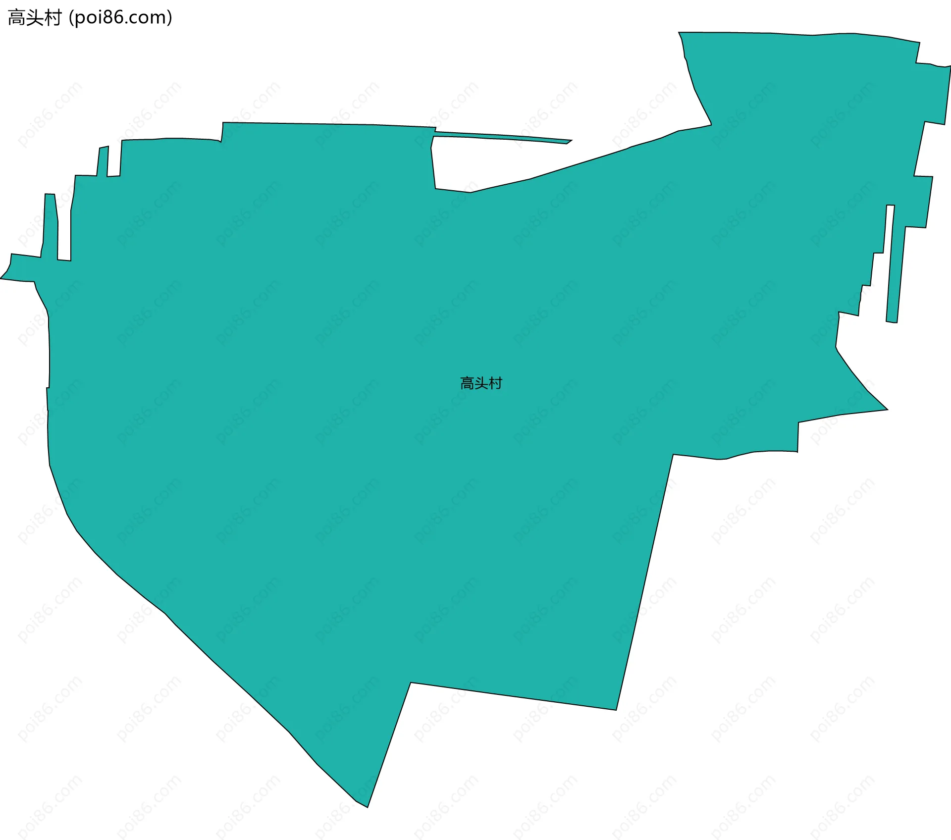 高头村边界地图