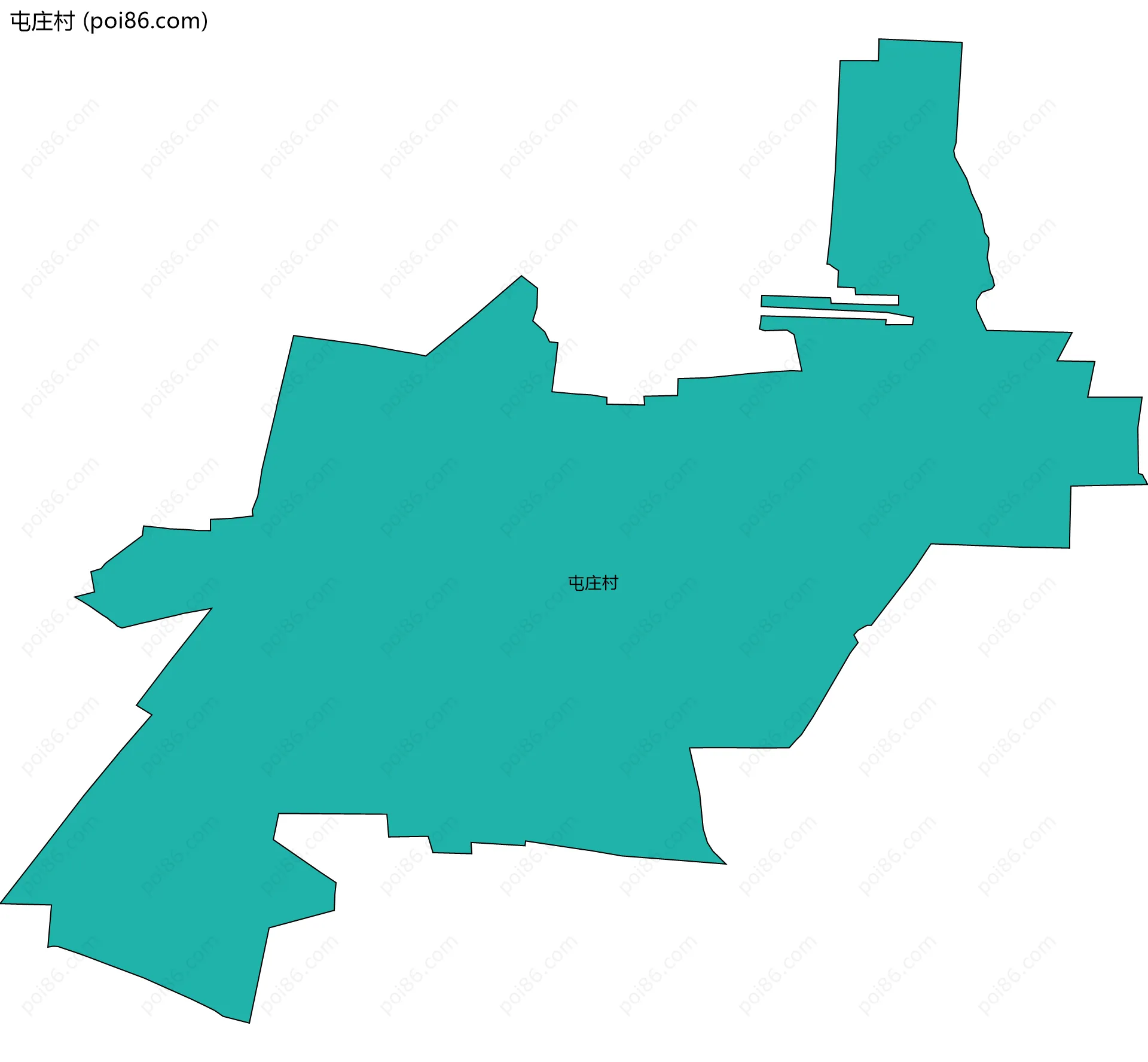 屯庄村边界地图