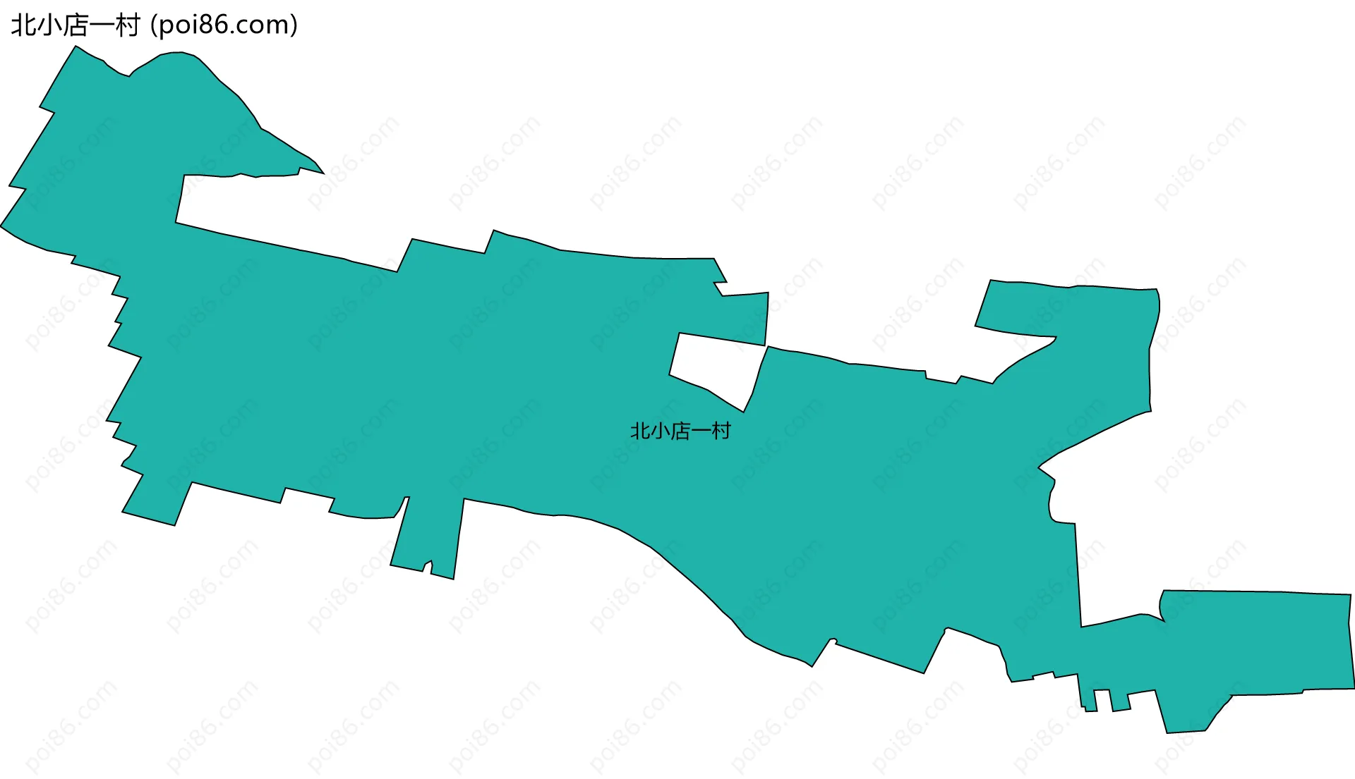 北小店一村边界地图