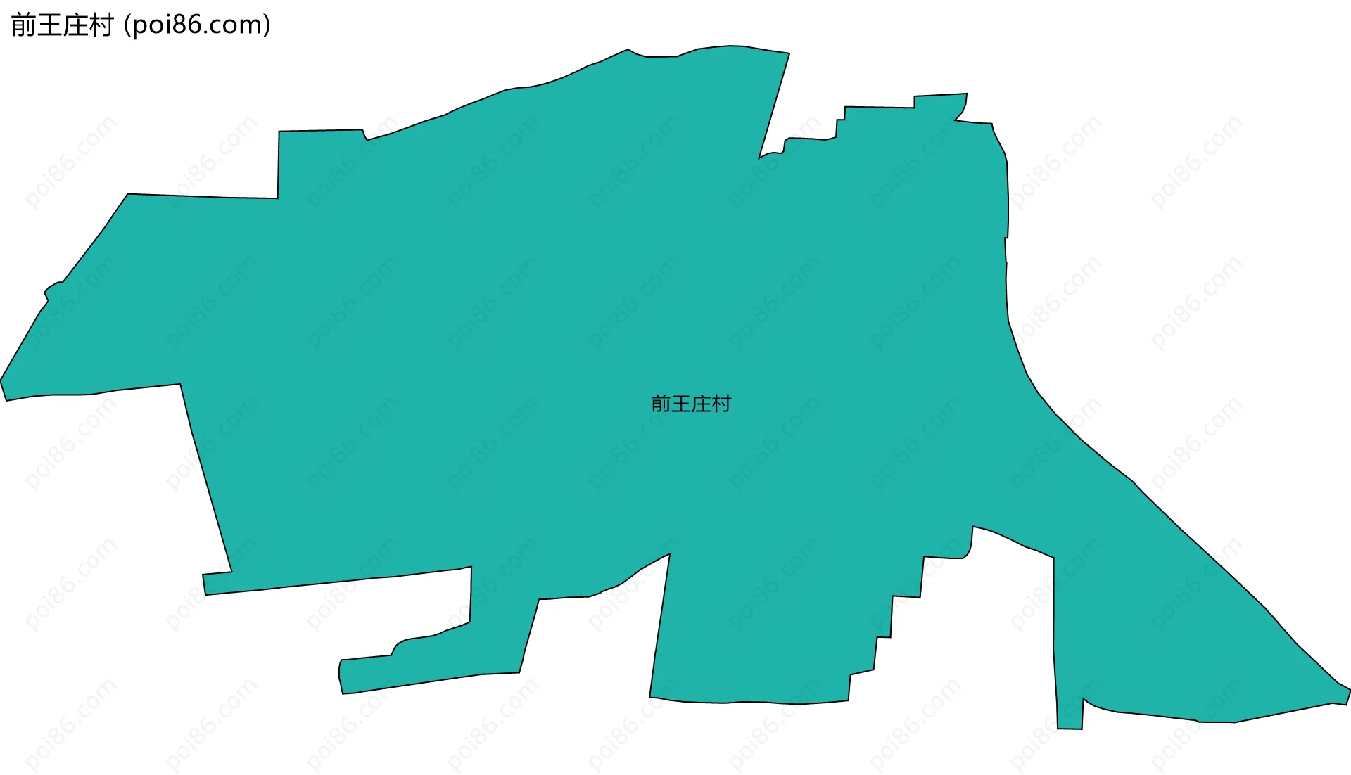 前王庄村边界地图
